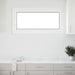 Kjølevindu RISOR 120 x 60 cm PVC og glass Hvit