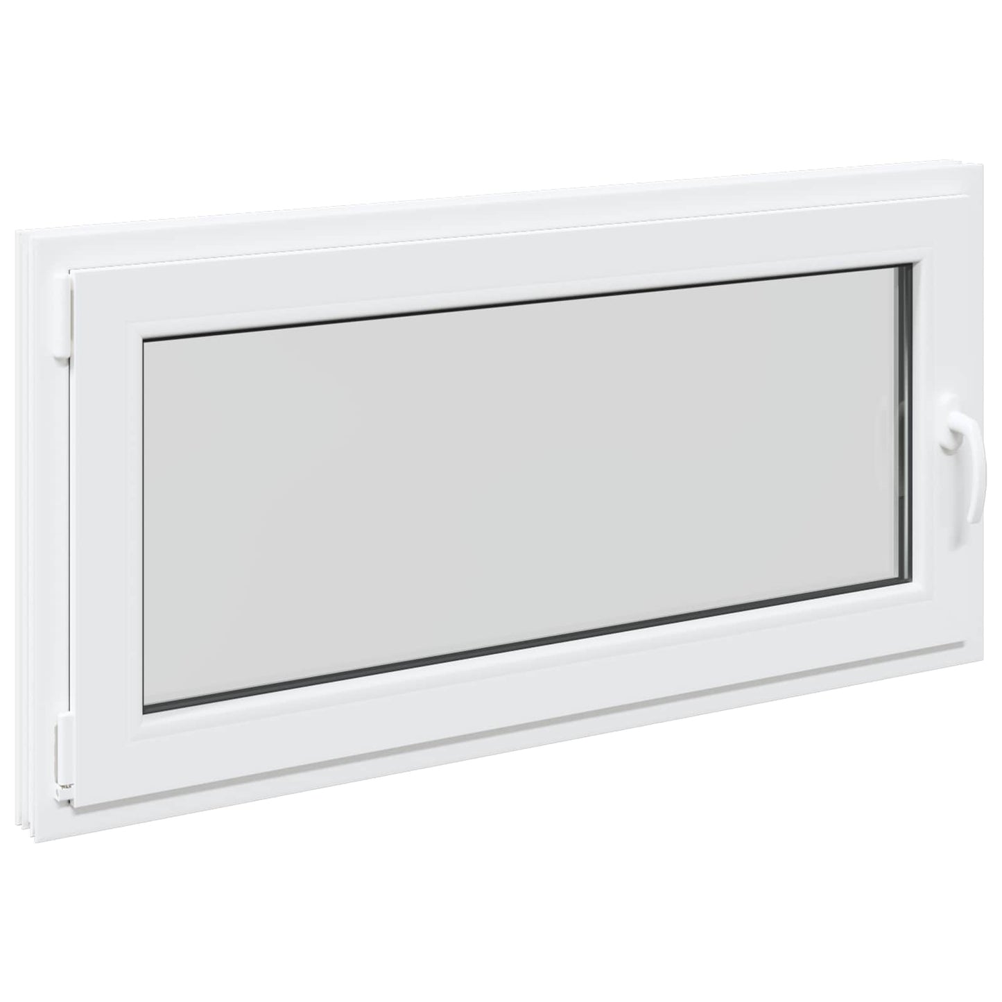 Kjølevindu RISOR 120 x 60 cm PVC og glass Hvit