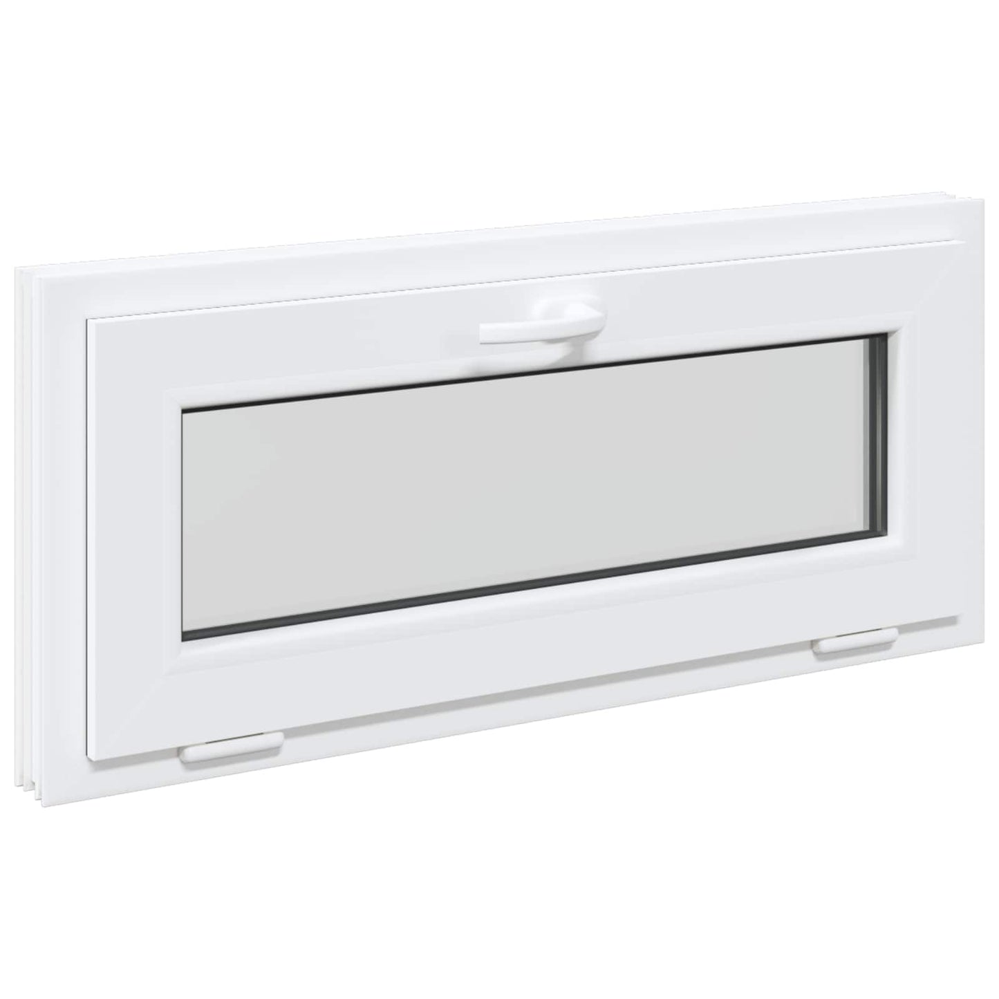 Kjølevindu RISOR 90 x 40 cm PVC og glass Hvit