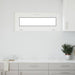 Kjølevindu RISOR 110 x 40 cm PVC og glass Hvit