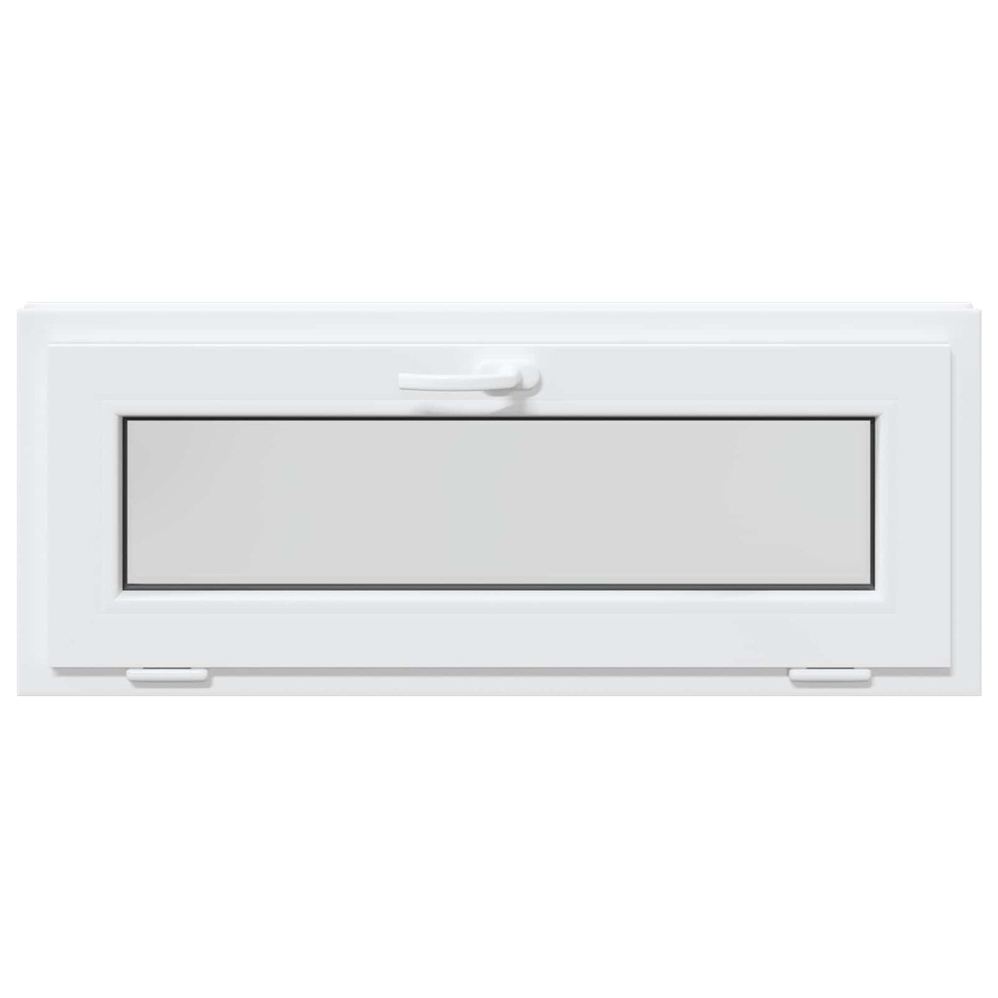 Kjølevindu RISOR 110 x 40 cm PVC og glass Hvit