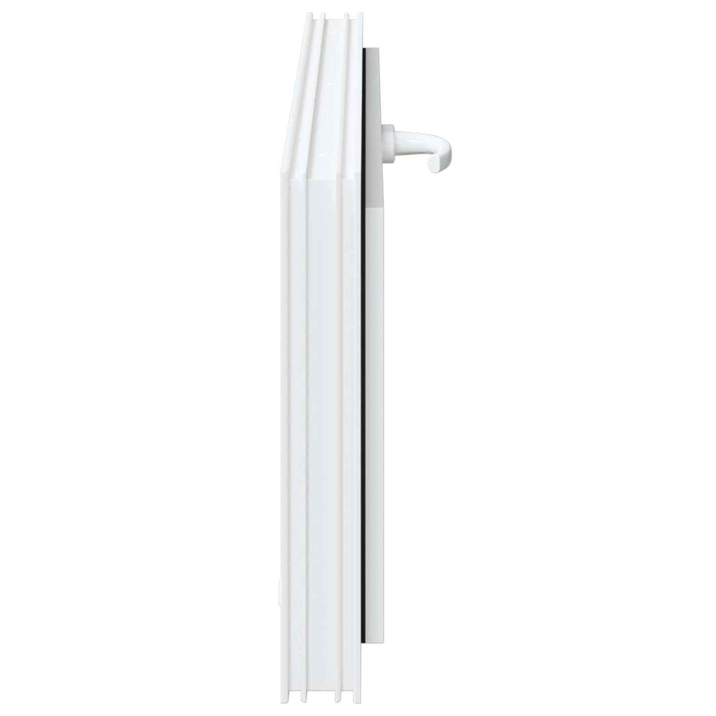 Kjølevindu RISOR 110 x 40 cm PVC og glass Hvit