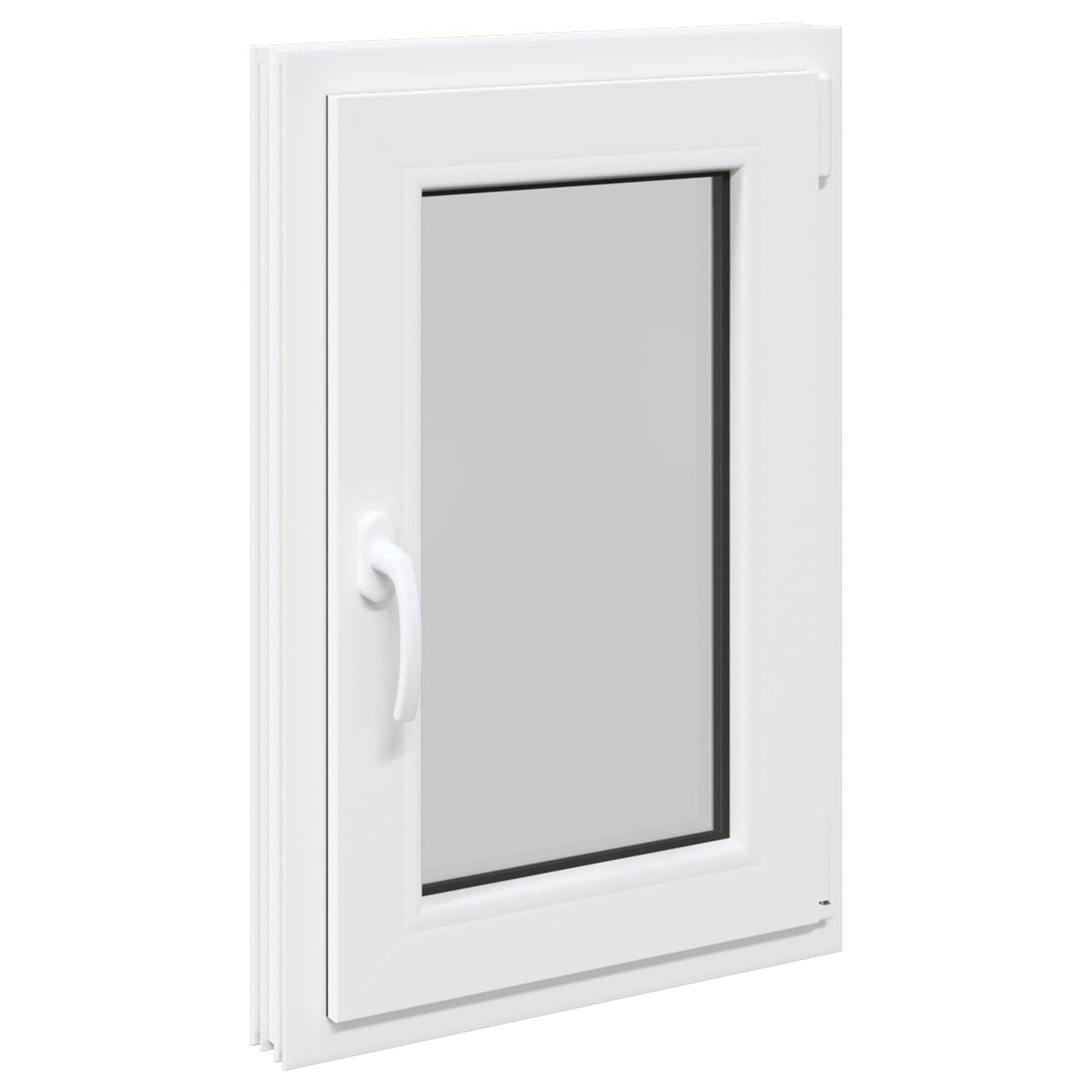 Kjølevindu RISOR 50 x 75 cm PVC og glass Hvit