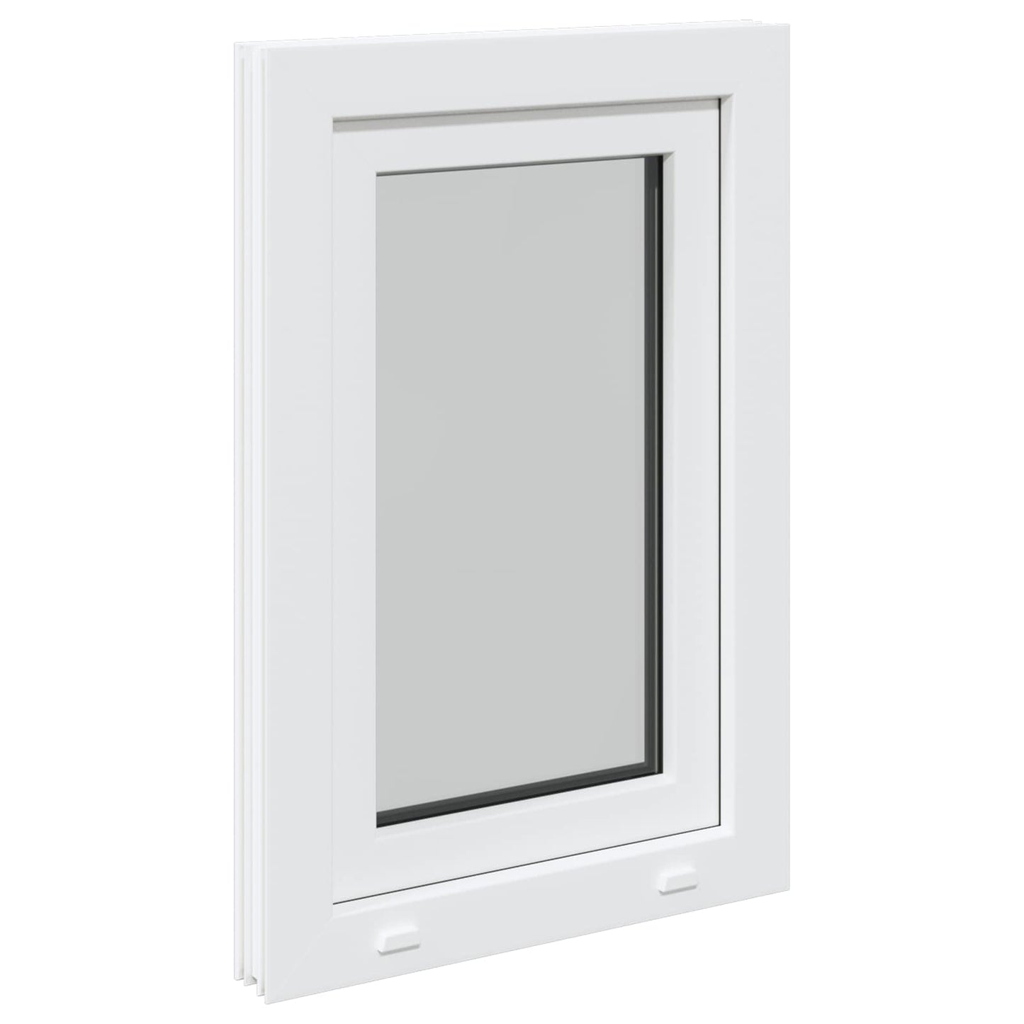 Kjølevindu RISOR 50 x 75 cm PVC og glass Hvit