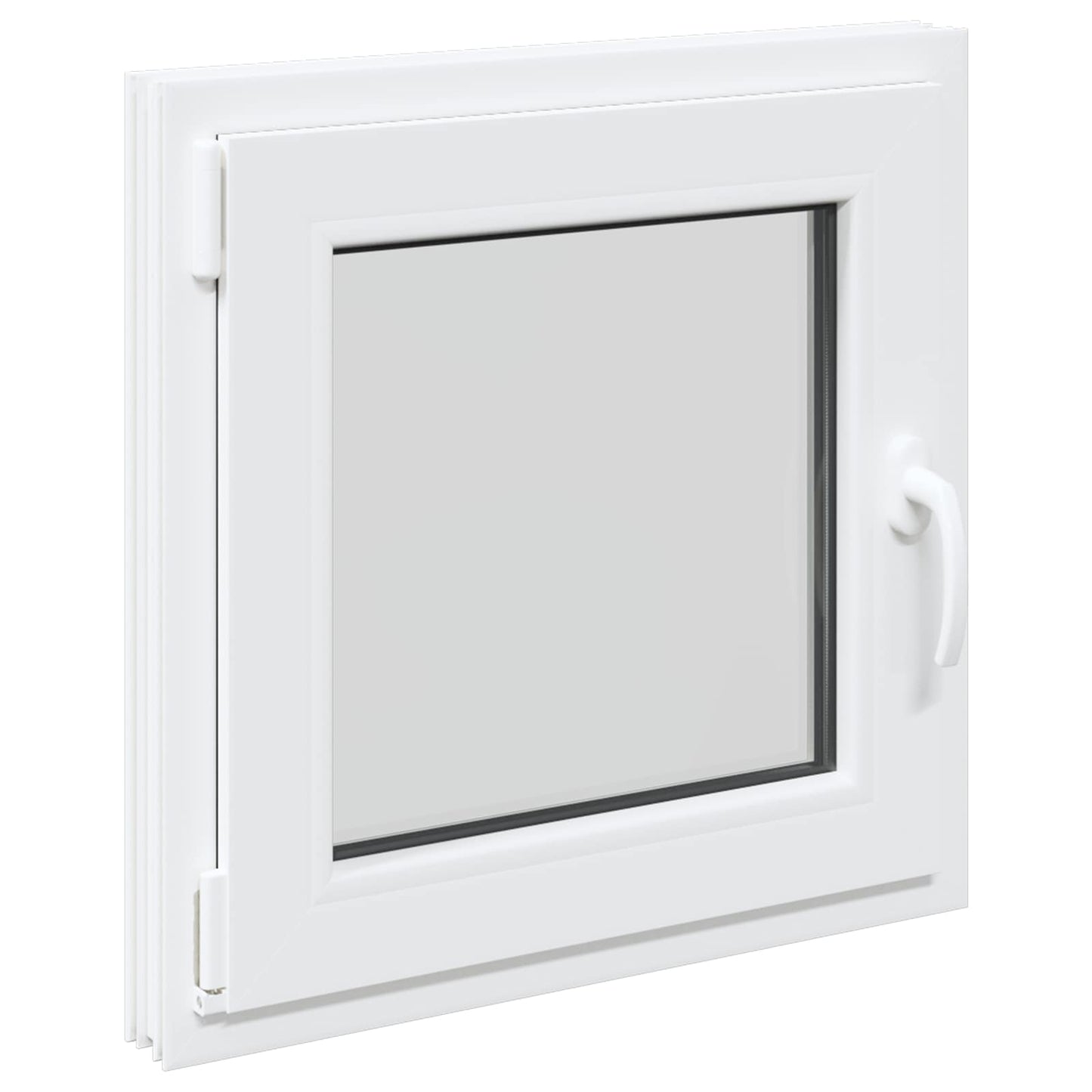 Kjølevindu RISOR 60 x 60 cm PVC og glass Hvit