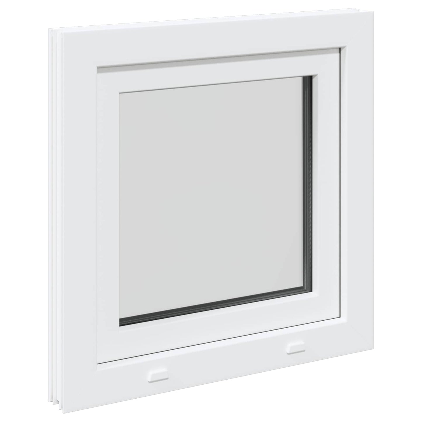 Kjølevindu RISOR 60 x 60 cm PVC og glass Hvit