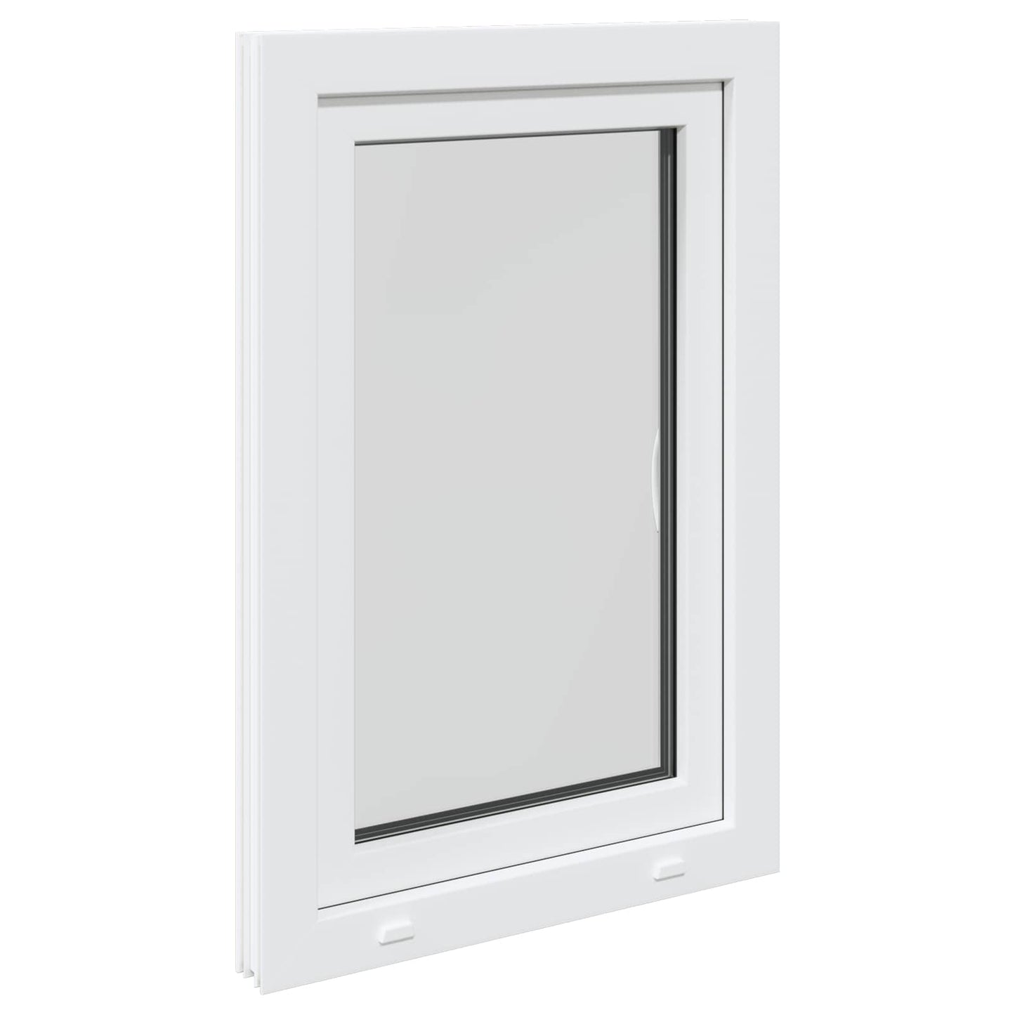 Kjølevindu RISOR 60 x 100 cm PVC og glass Hvit
