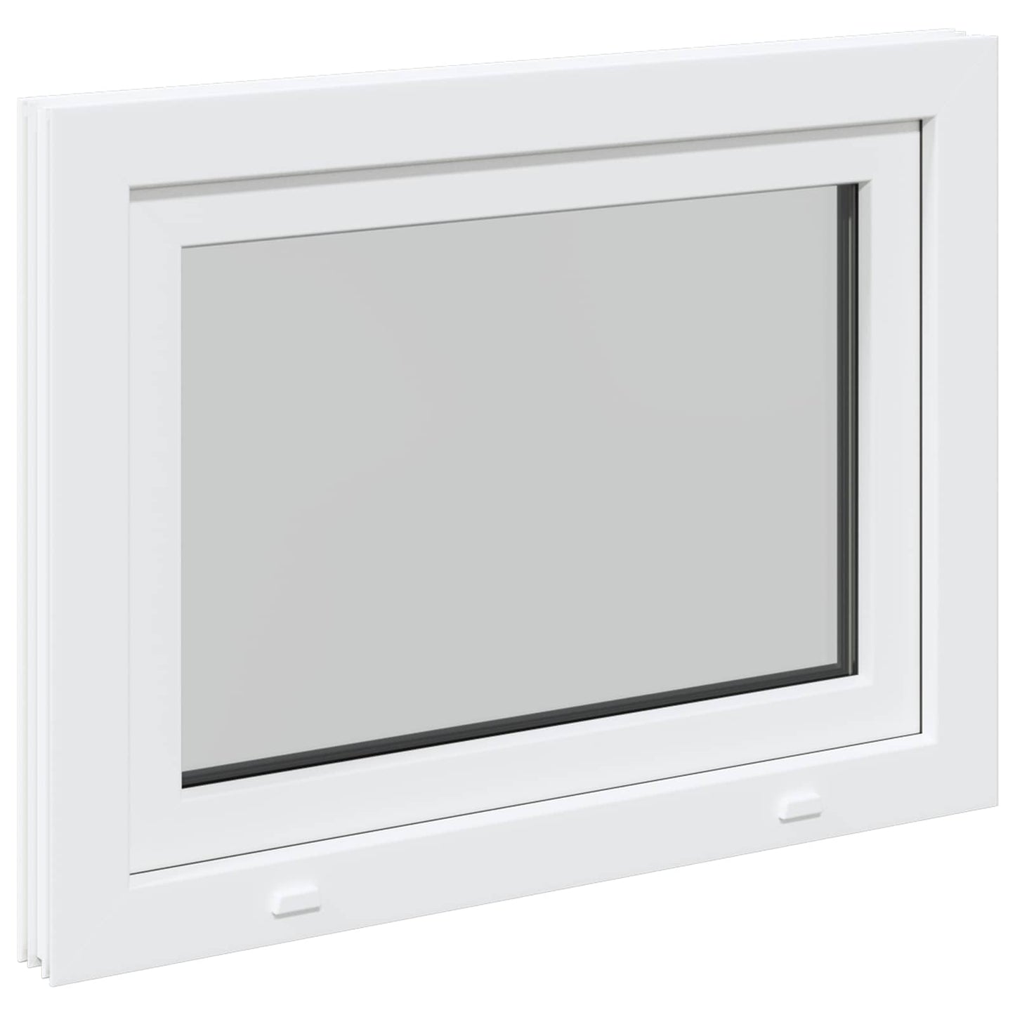 Kjølevindu RISOR 80 x 70 cm PVC og glass Hvit