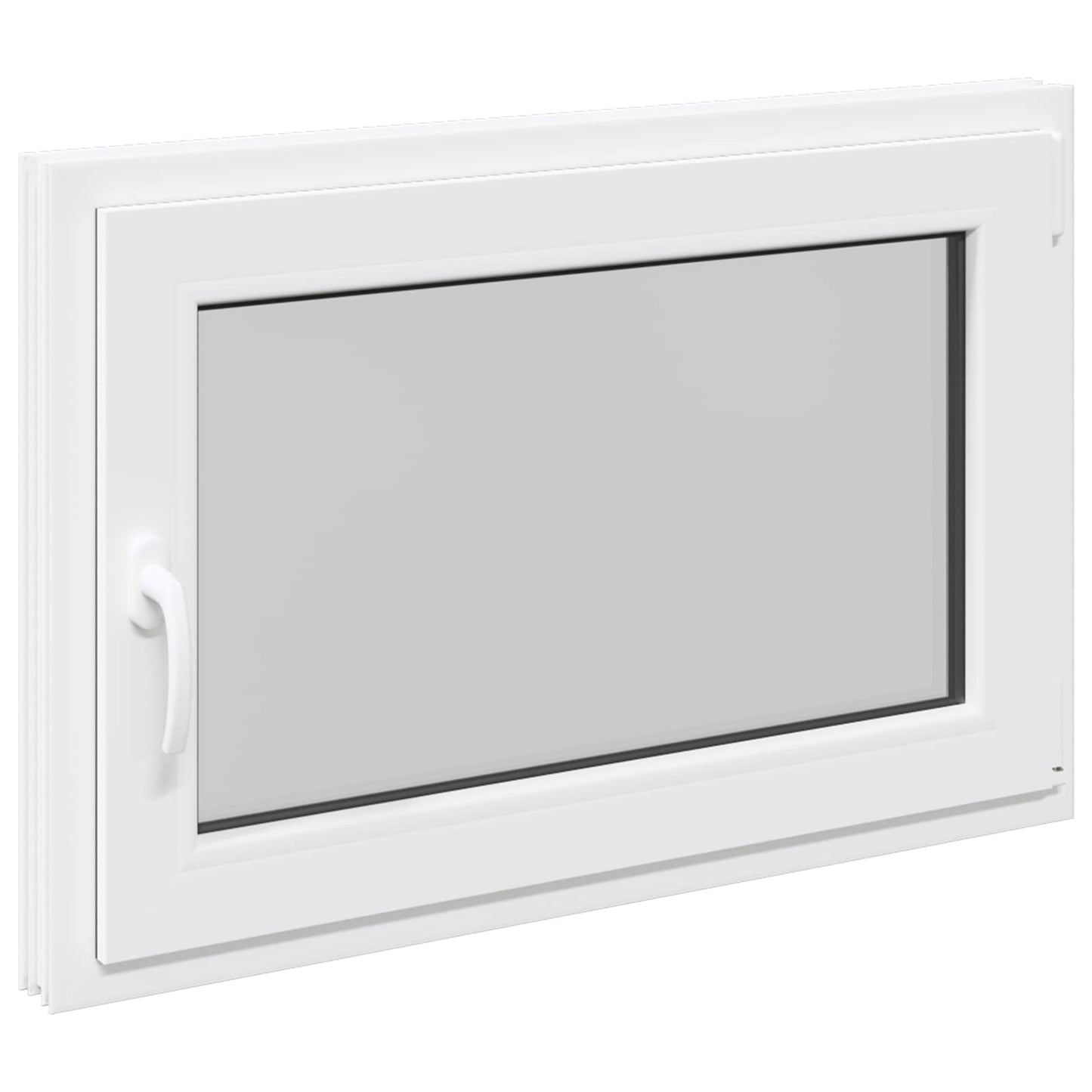 Kjølevindu RISOR 90 x 60 cm PVC og glass Hvit