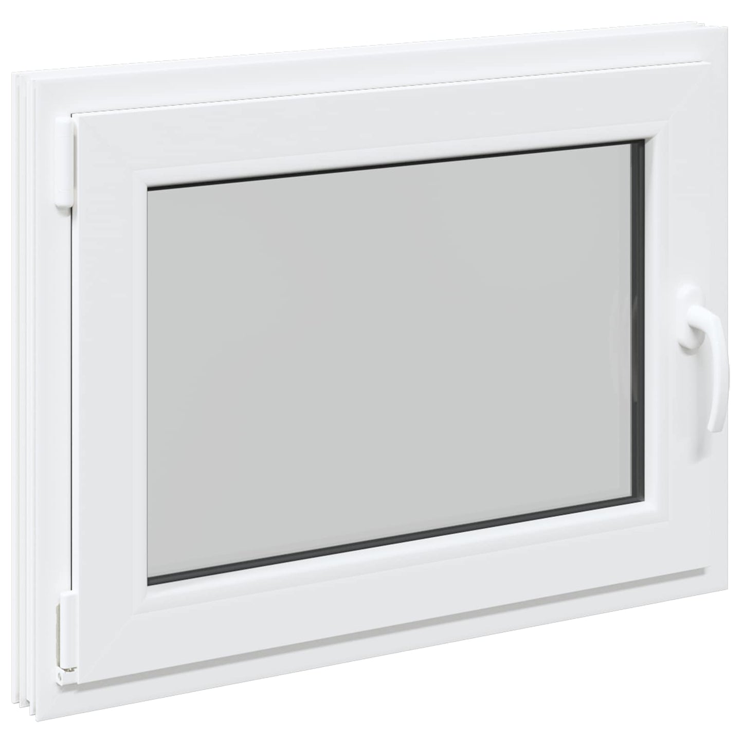 Kjølevindu RISOR 100 x 50 cm PVC og glass Hvit