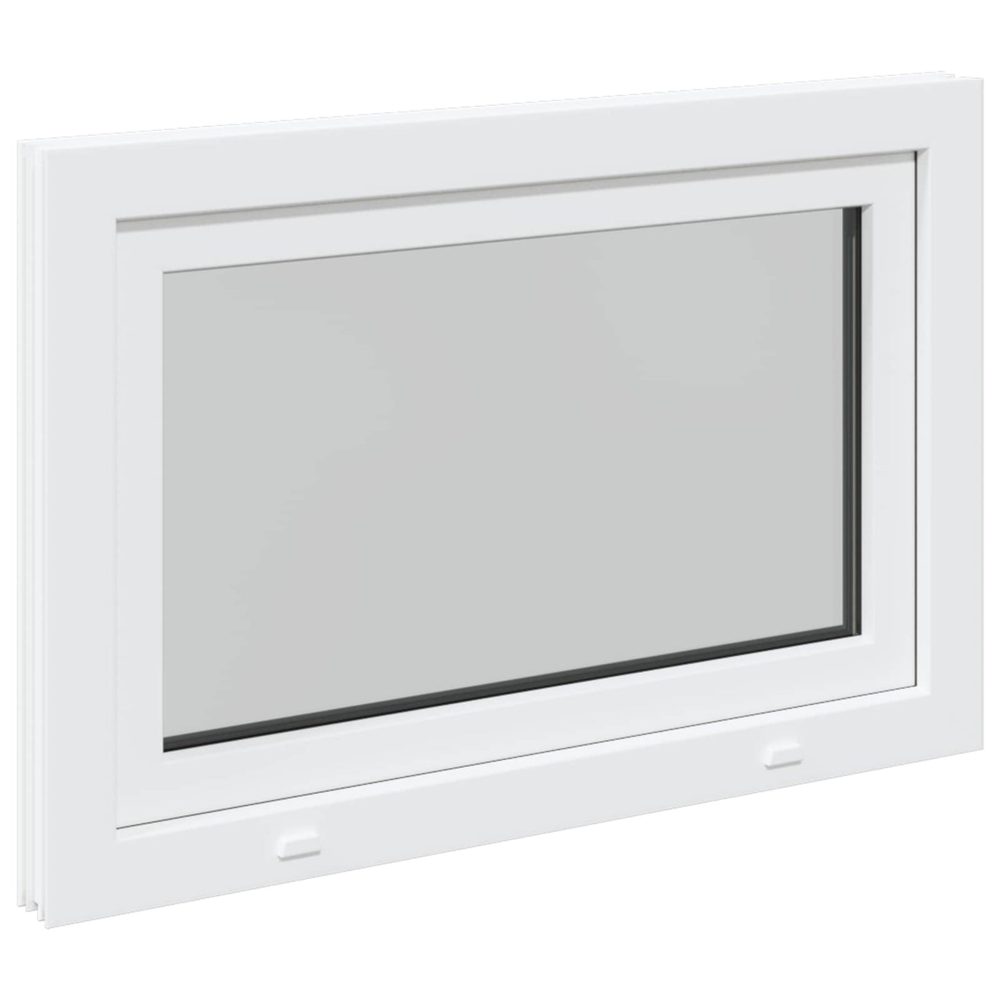 Kjølevindu RISOR 100 x 50 cm PVC og glass Hvit