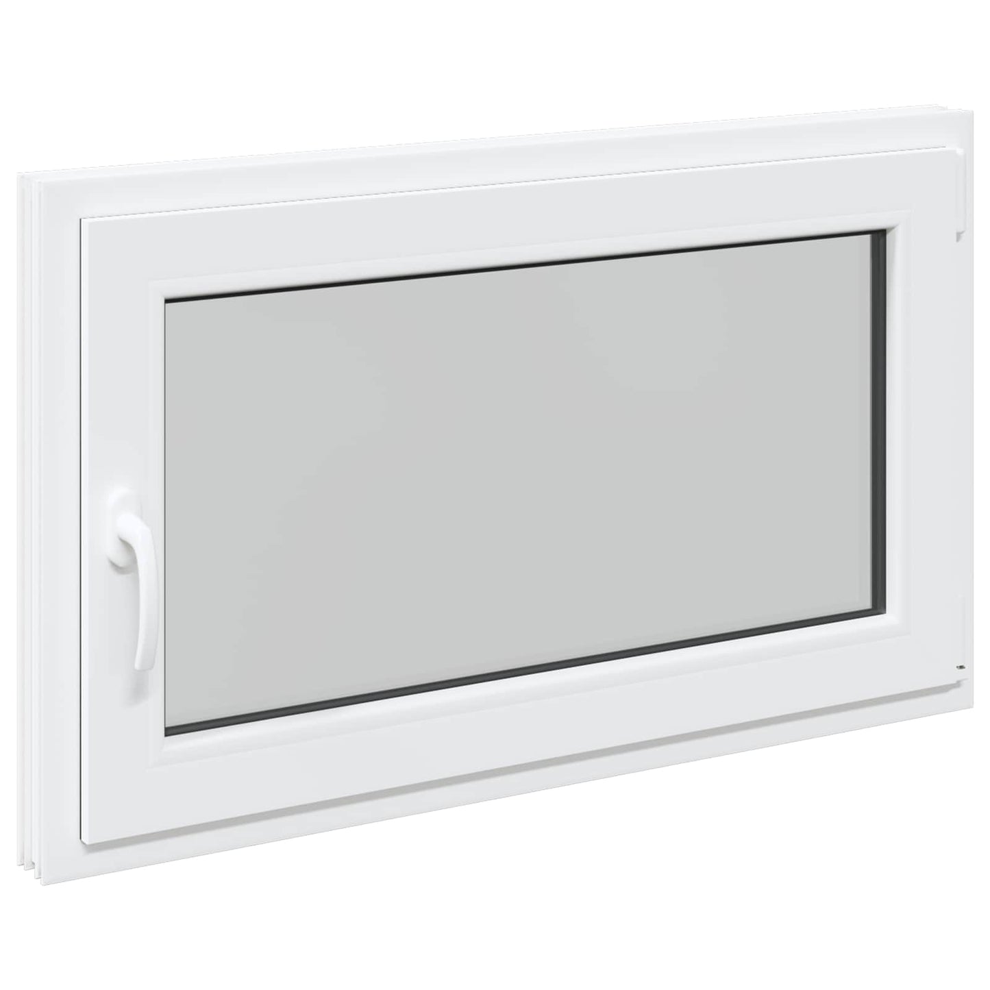 Kjølevindu RISOR 100 x 70 cm PVC og glass Hvit