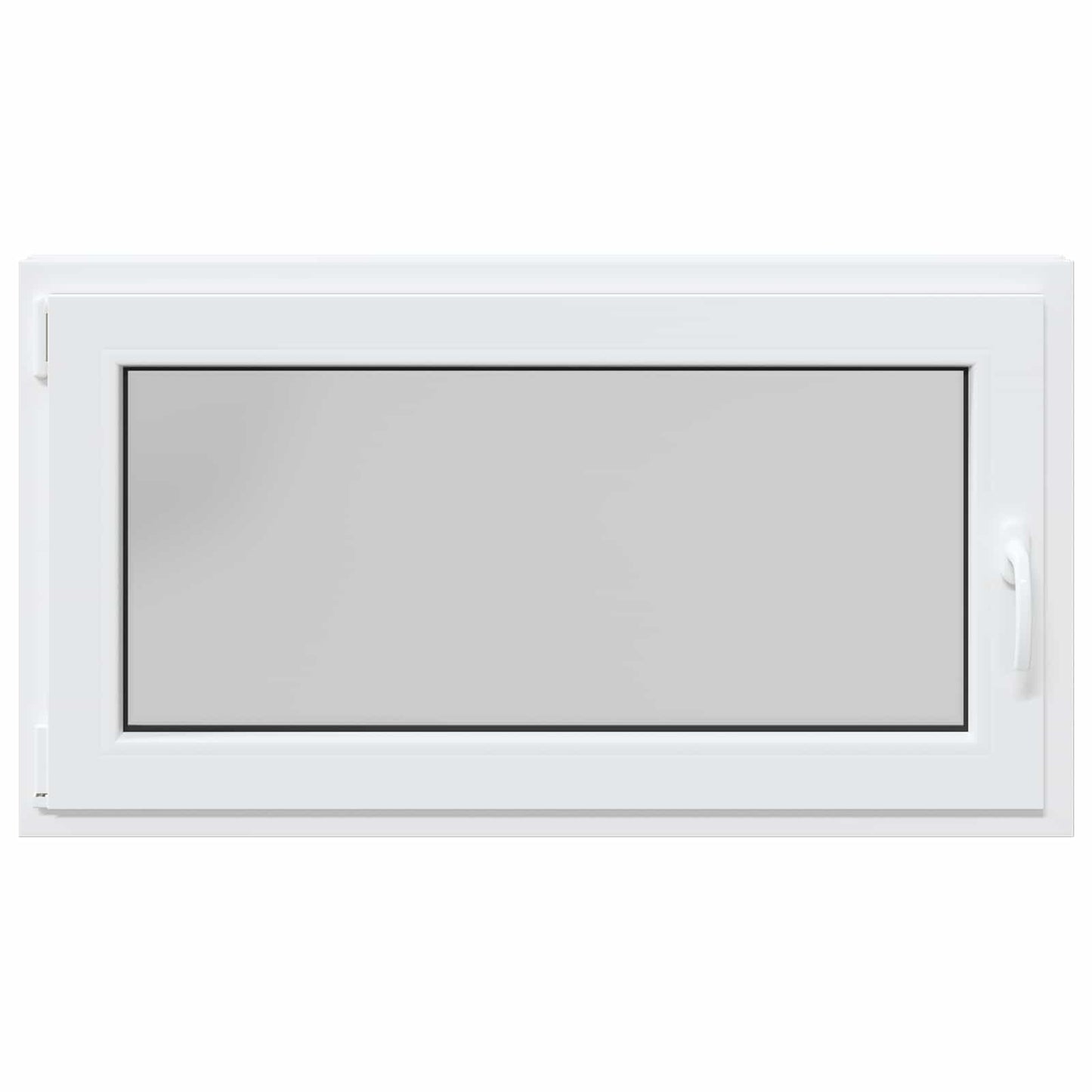 Kjølevindu RISOR 110 x 50 cm PVC og glass Hvit
