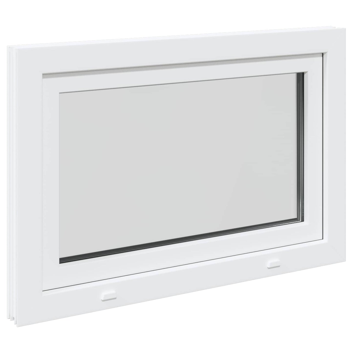 Kjølevindu RISOR 110 x 70 cm PVC og glass Hvit