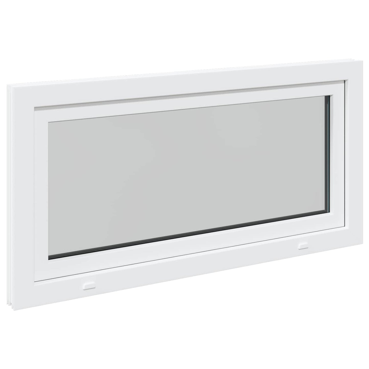 Kjølevindu RISOR 120 x 60 cm PVC og glass Hvit