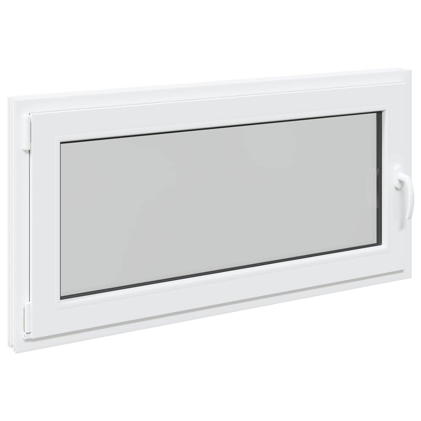 Kjølevindu RISOR 120 x 60 cm PVC og glass Hvit