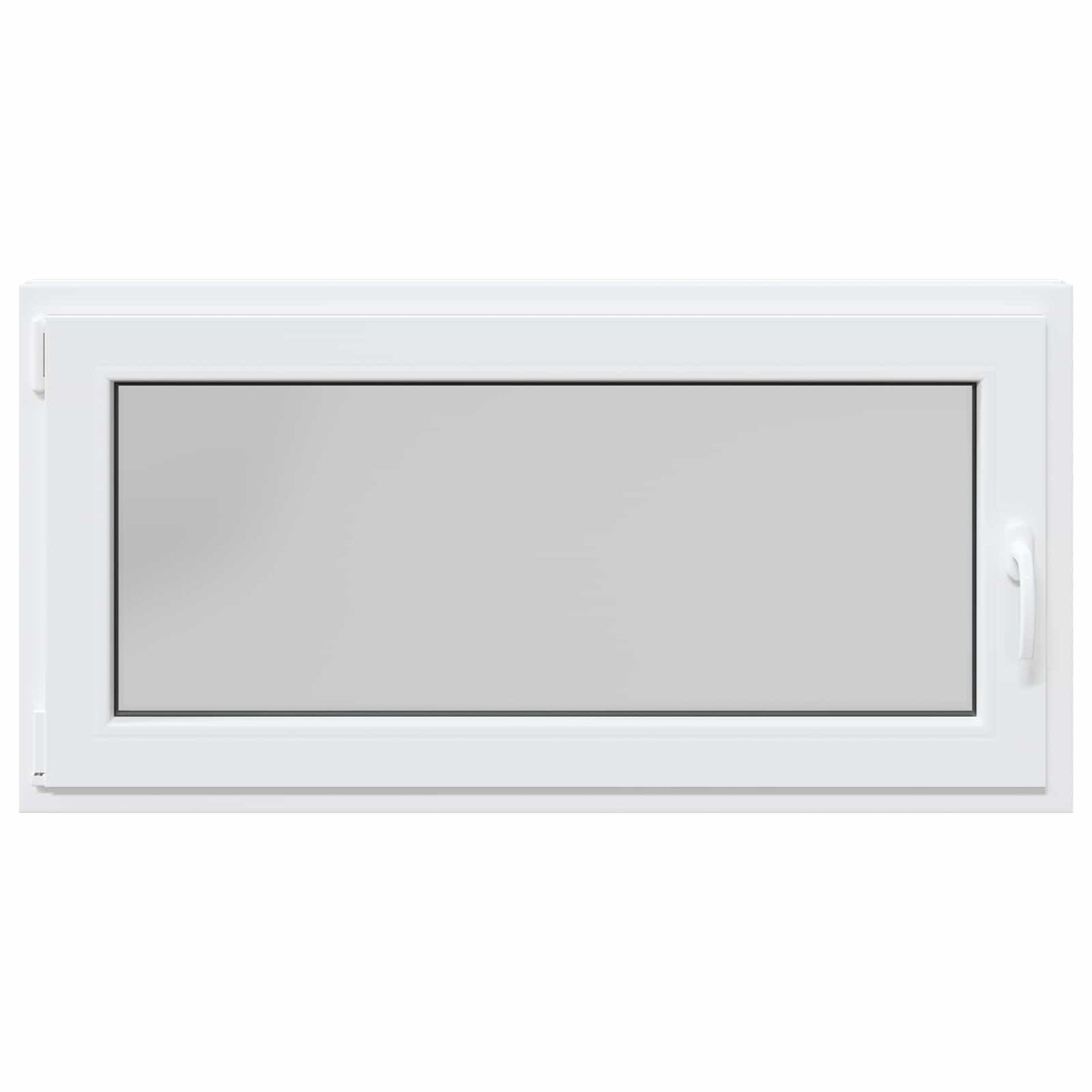 Kjølevindu RISOR 120 x 60 cm PVC og glass Hvit