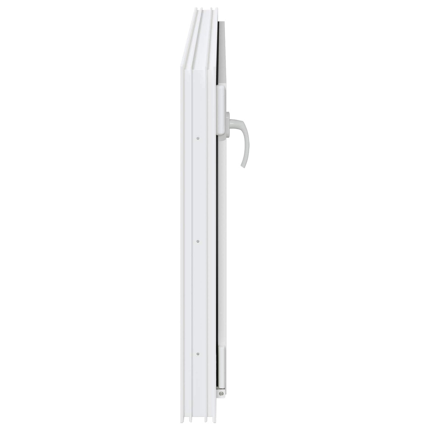 Kjølevindu RISOR 120 x 60 cm PVC og glass Hvit