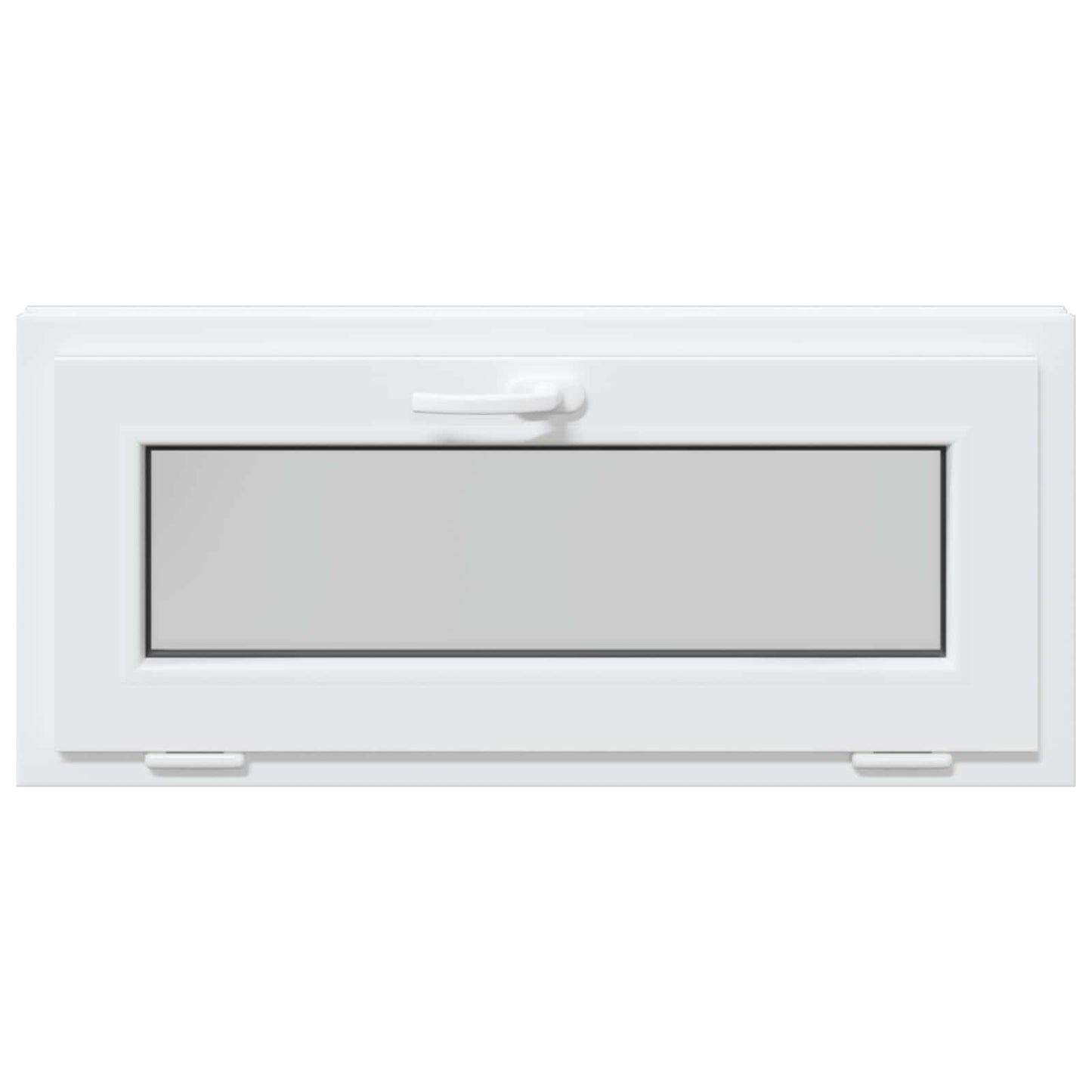 Kjølevindu RISOR 90 x 40 cm PVC og glass Hvit