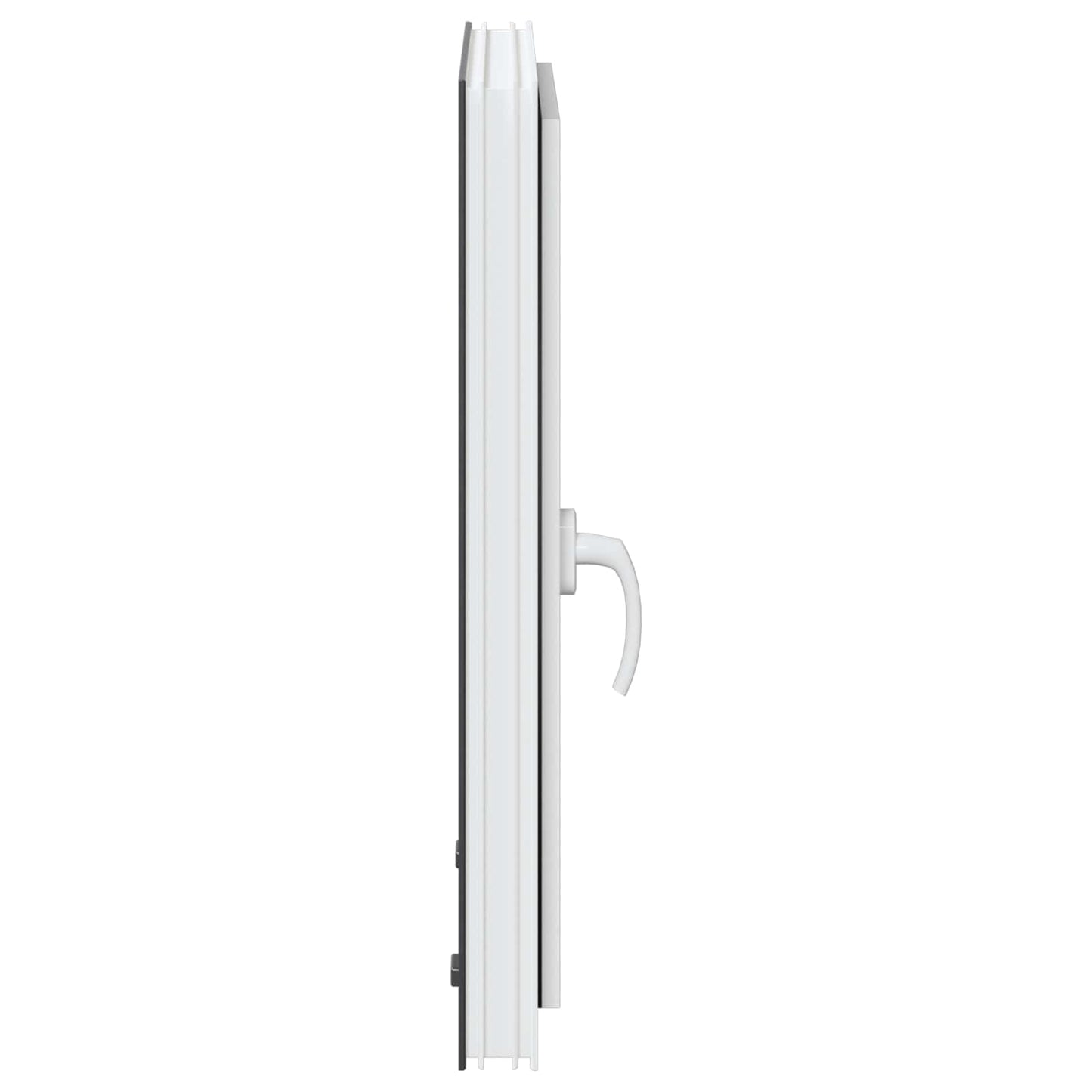 Kjølevindu RISOR 50 x 75 cm PVC og glass Antrasitt