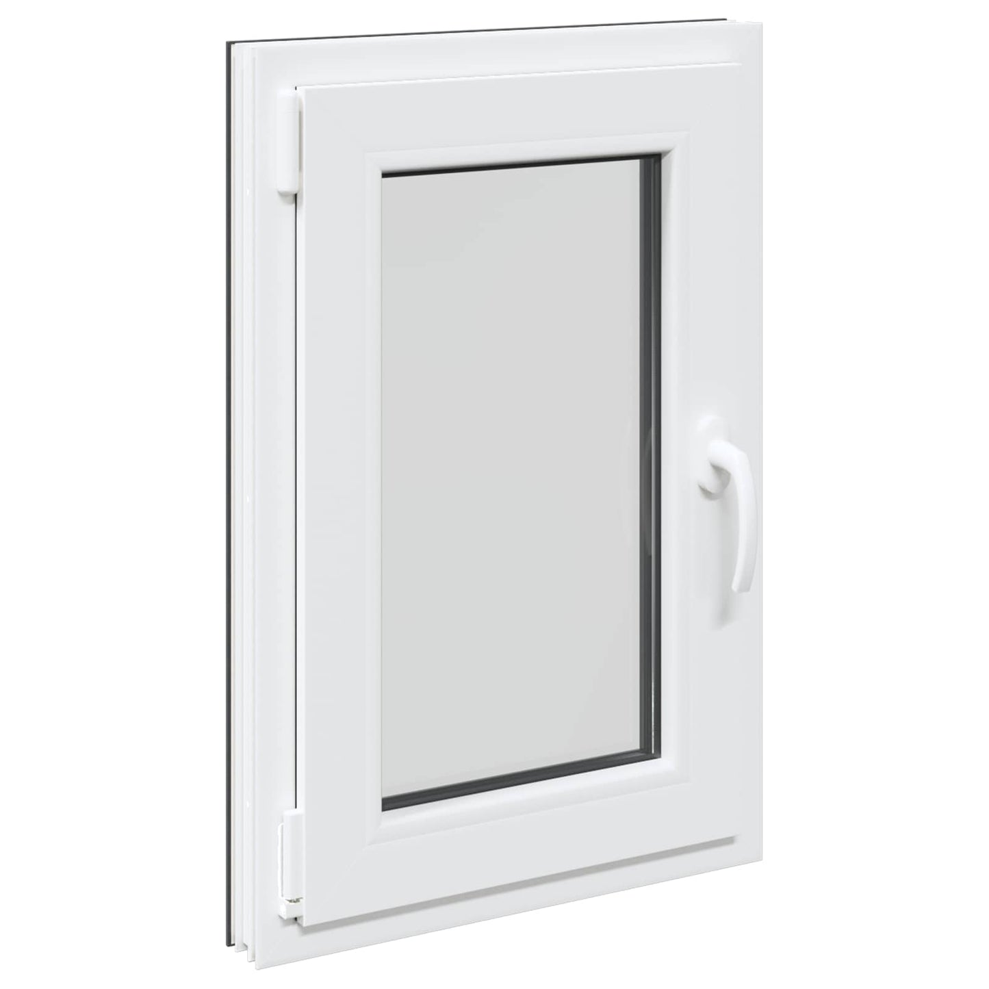 Kjølevindu RISOR 50 x 75 cm PVC og glass Antrasitt