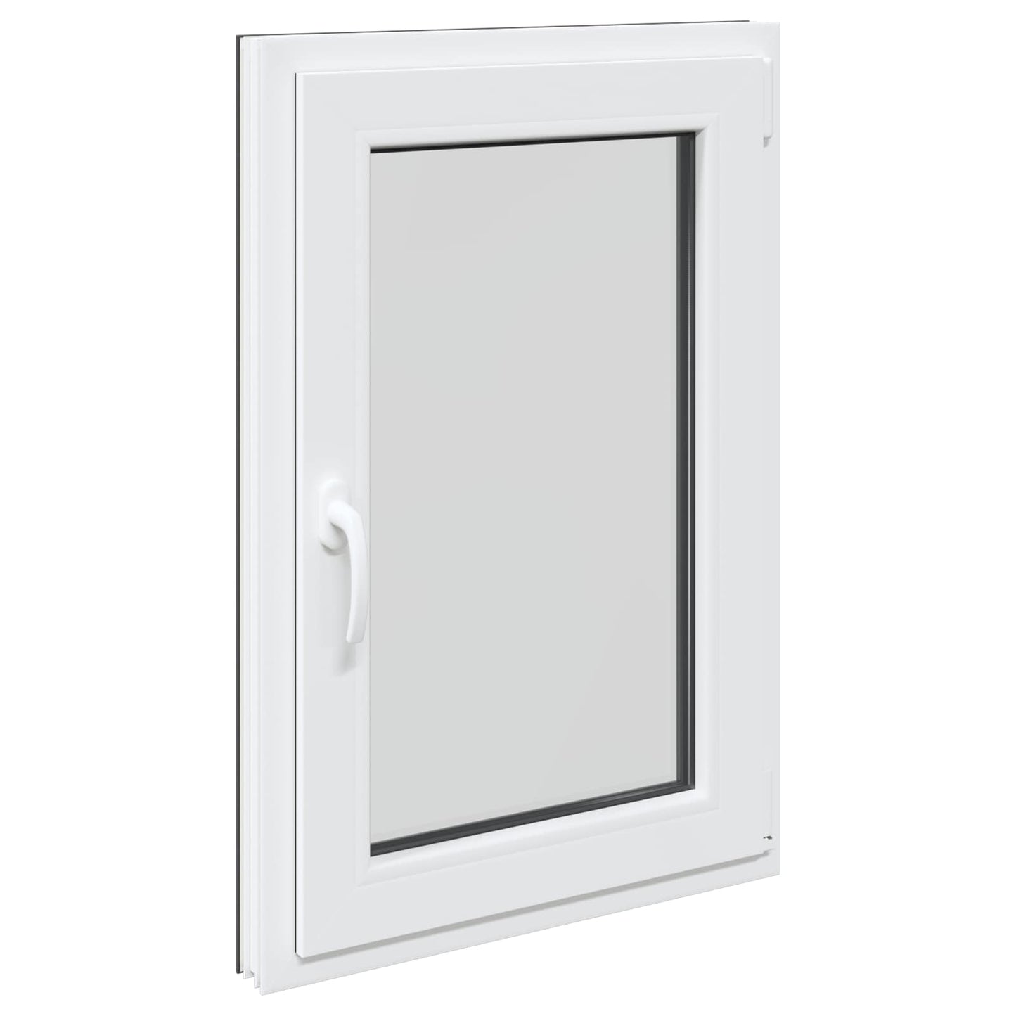 Kjølevindu RISOR 60 x 80 cm PVC og glass Antrasitt