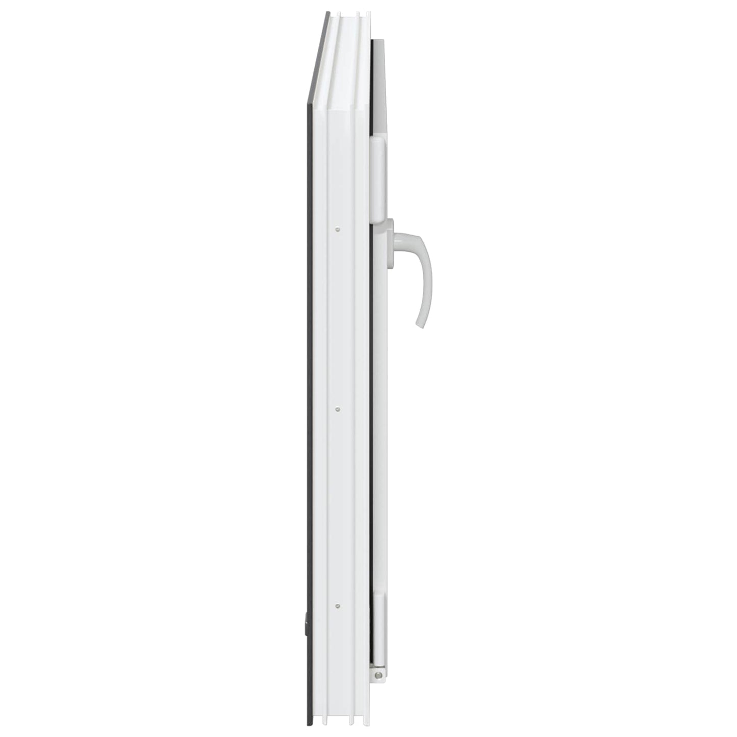 Kjølevindu RISOR 90 x 60 cm PVC og glass Antrasitt