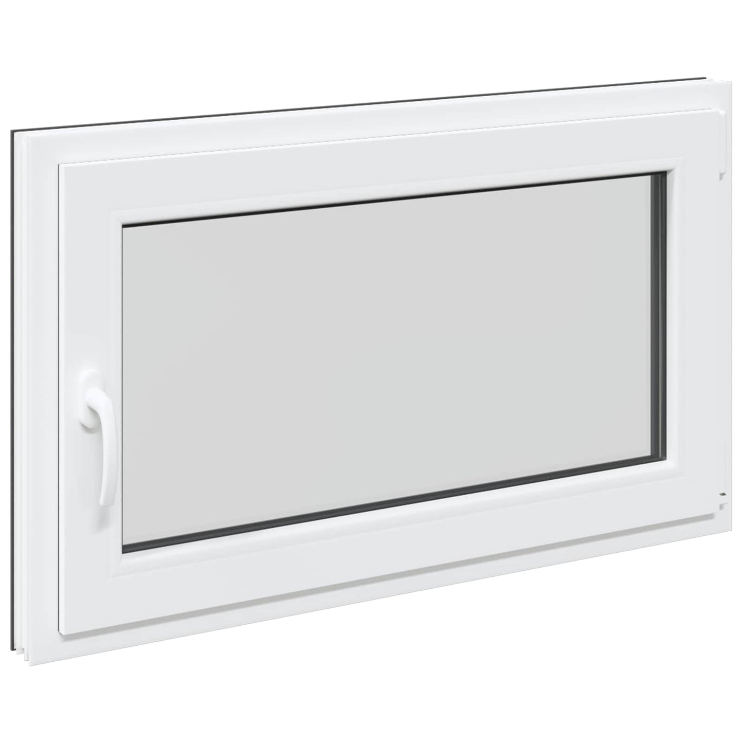 Kjølevindu RISOR 100 x 60 cm PVC og glass Antrasitt