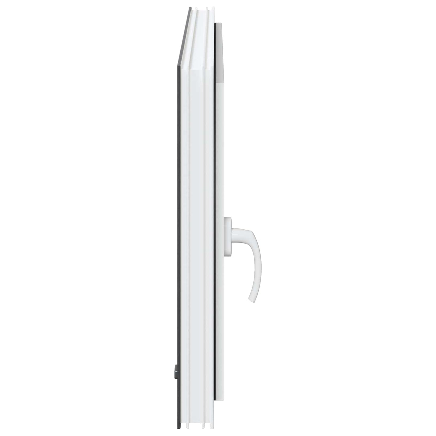Kjølevindu RISOR 100 x 60 cm PVC og glass Antrasitt