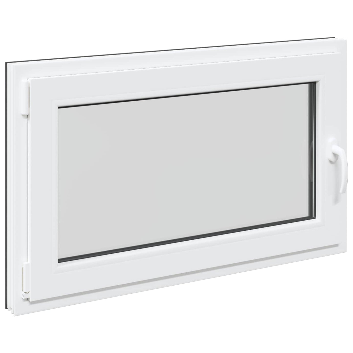 Kjølevindu RISOR 100 x 60 cm PVC og glass Antrasitt
