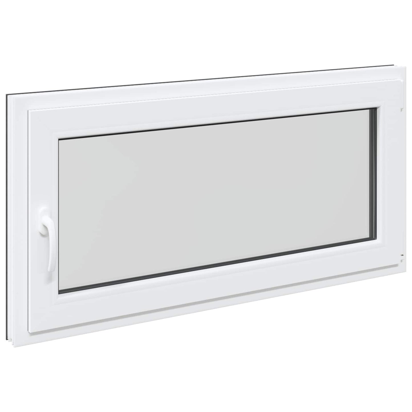 Kjølevindu RISOR 120 x 60 cm PVC og glass Antrasitt