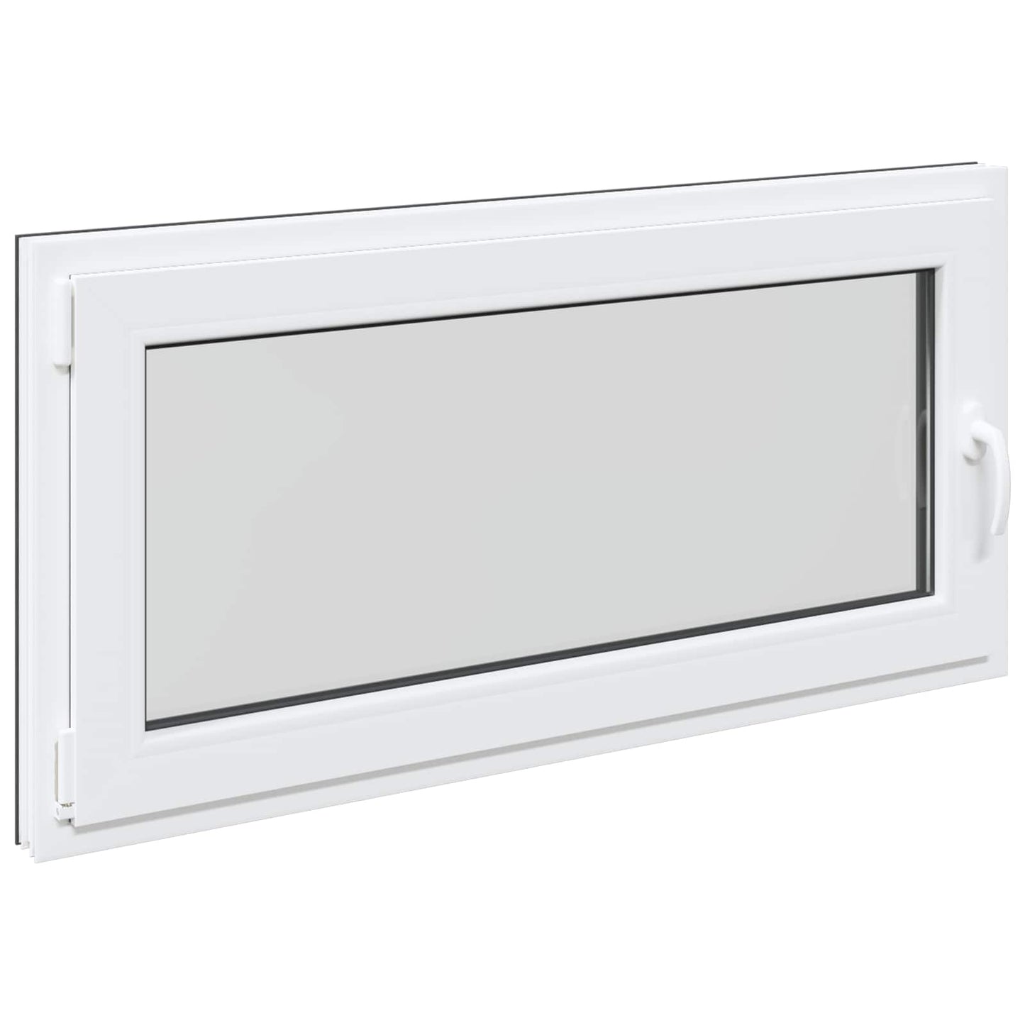 Kjølevindu RISOR 120 x 60 cm PVC og glass Antrasitt