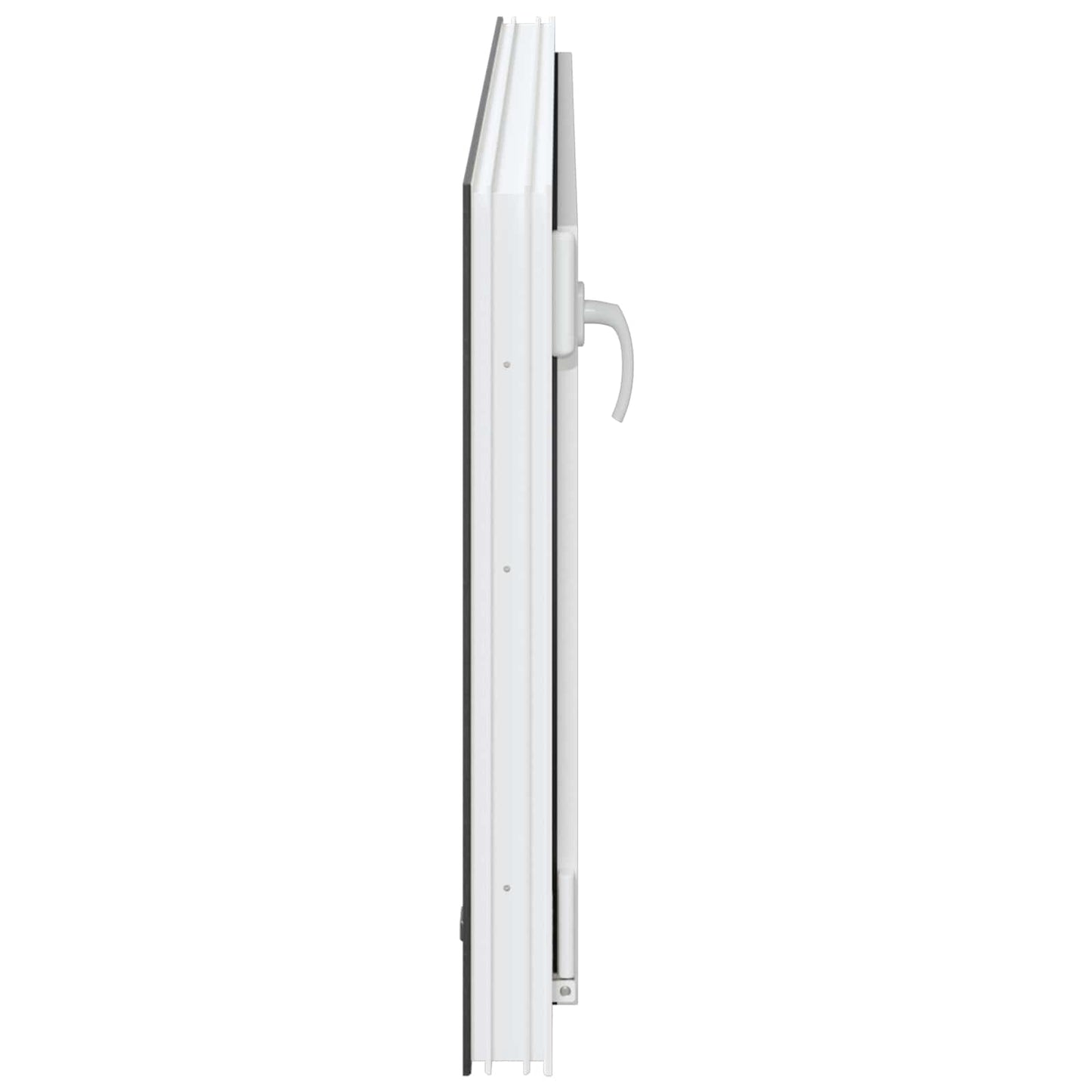 Kjølevindu RISOR 120 x 60 cm PVC og glass Antrasitt