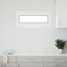 Kjølevindu RISOR 90 x 40 cm PVC og glass Antrasitt