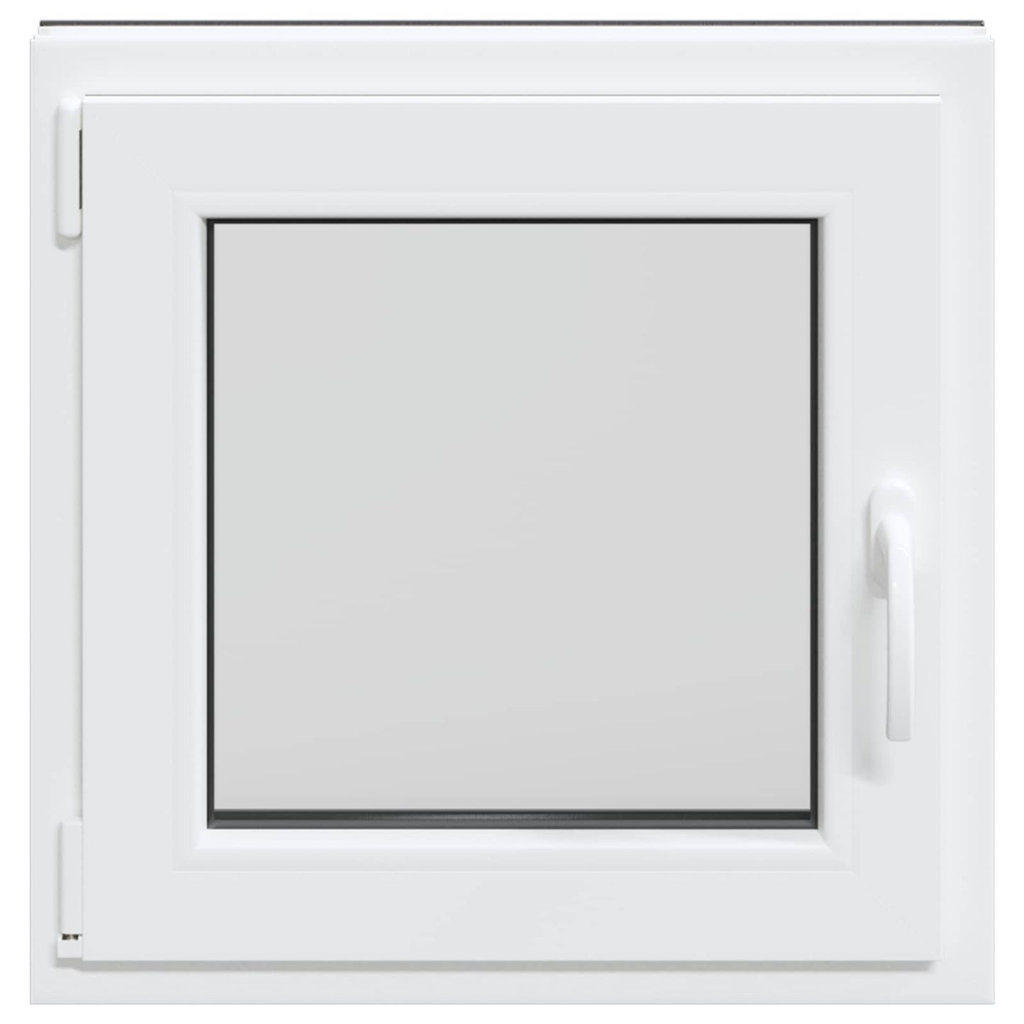 Kjølevindu RISOR 60 x 60 cm PVC og glass Antrasitt