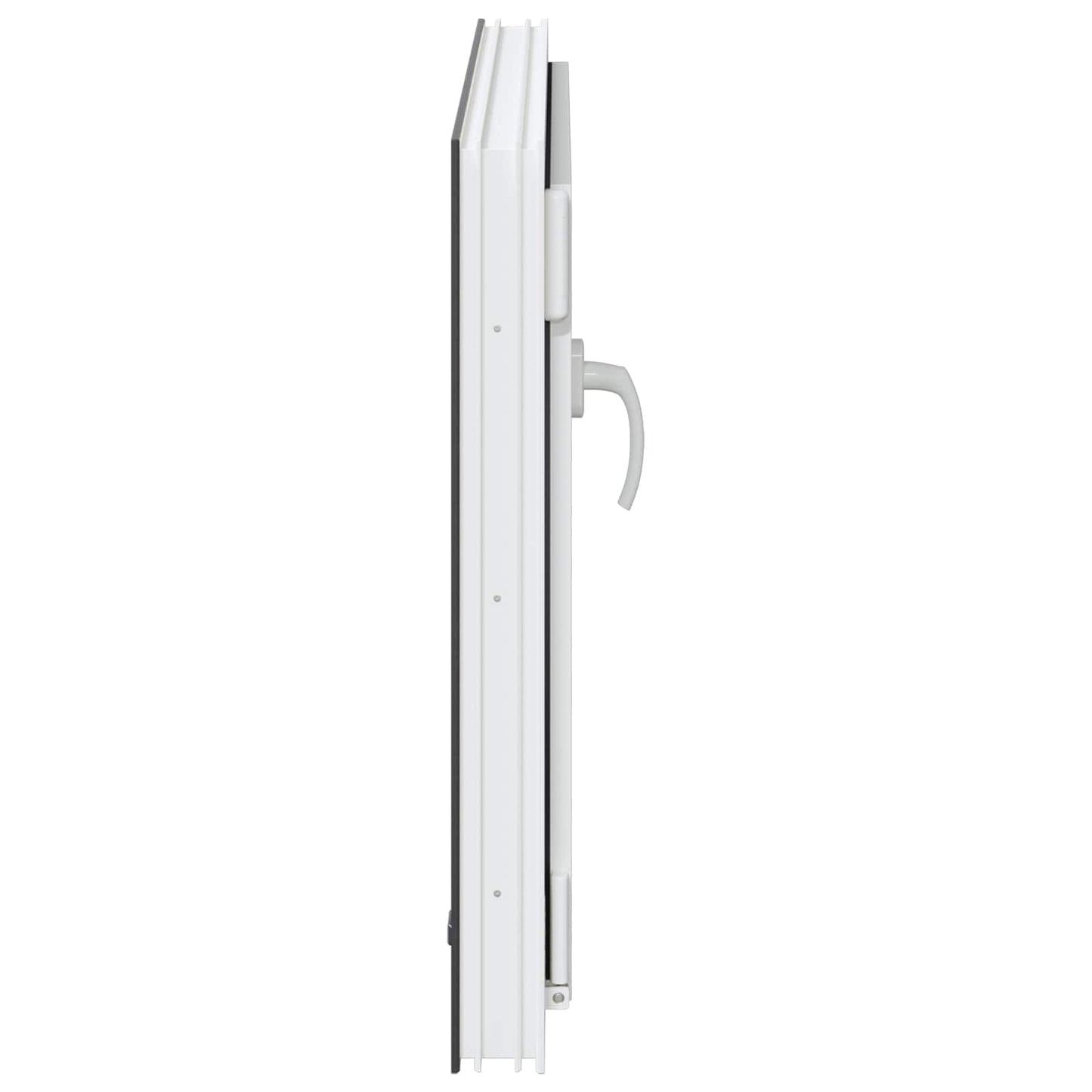 Kjølevindu RISOR 80 x 60 cm PVC og glass Antrasitt