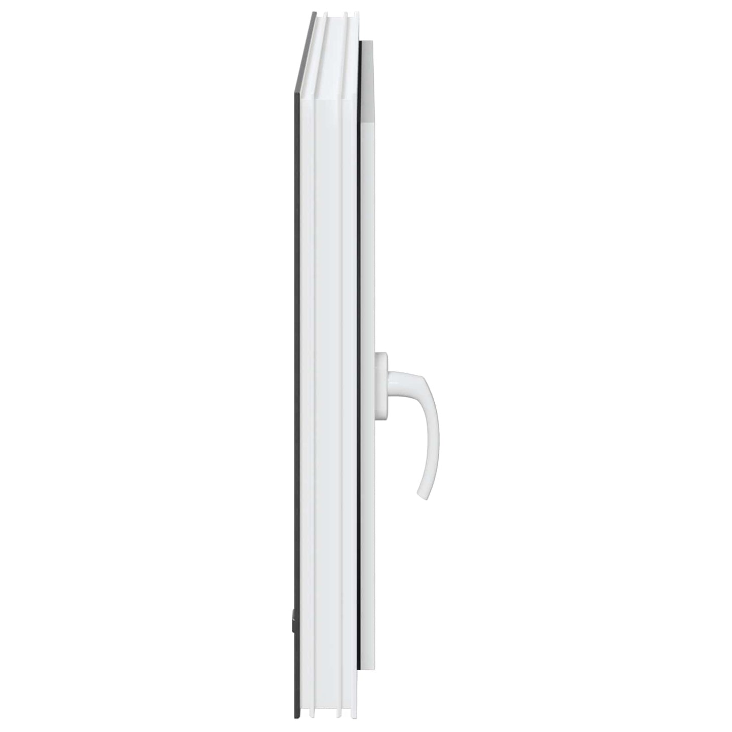 Kjølevindu RISOR 80 x 60 cm PVC og glass Antrasitt