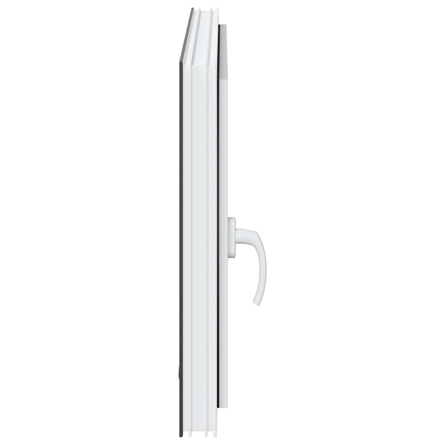 Kjølevindu RISOR 90 x 60 cm PVC og glass Antrasitt