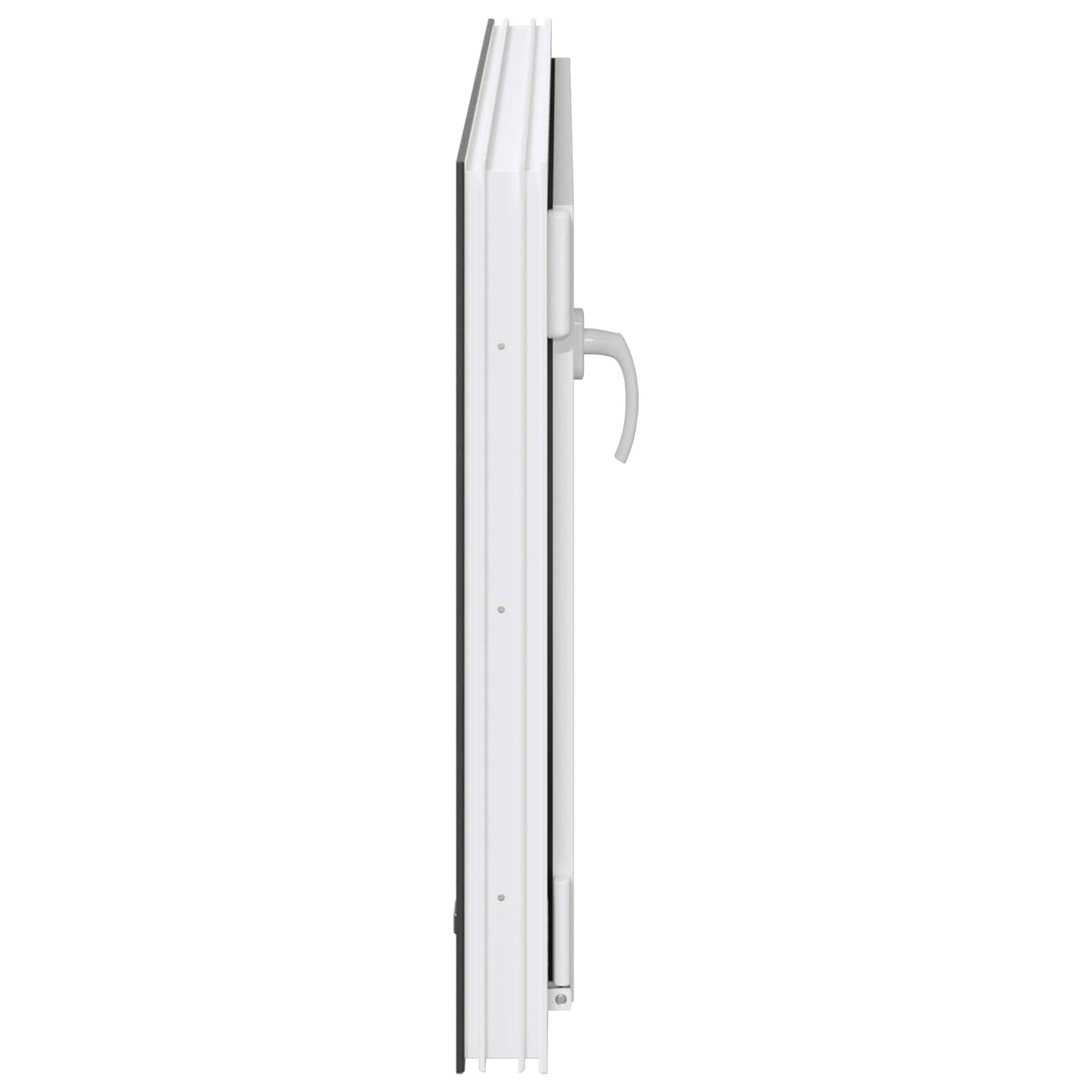 Kjølevindu RISOR 100 x 50 cm PVC og glass Antrasitt
