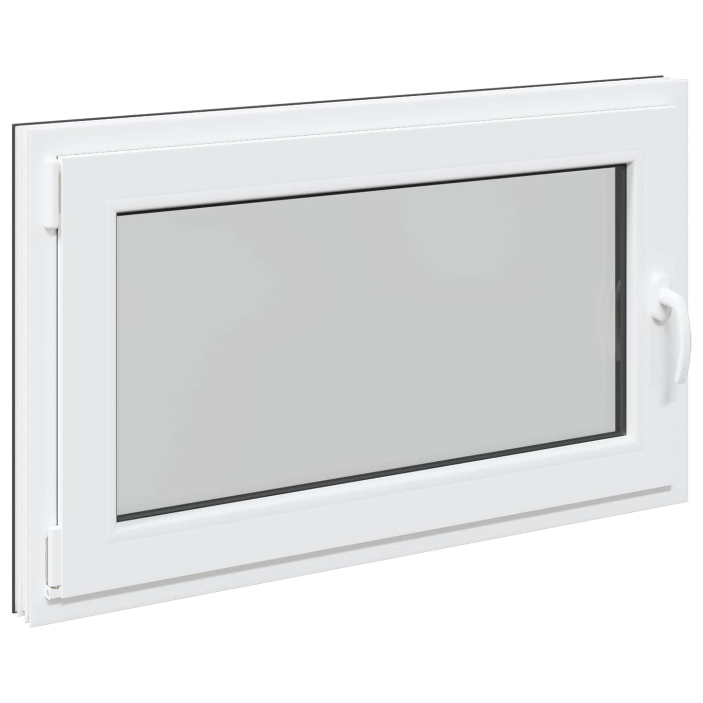 Kjølevindu RISOR 100 x 60 cm PVC og glass Antrasitt