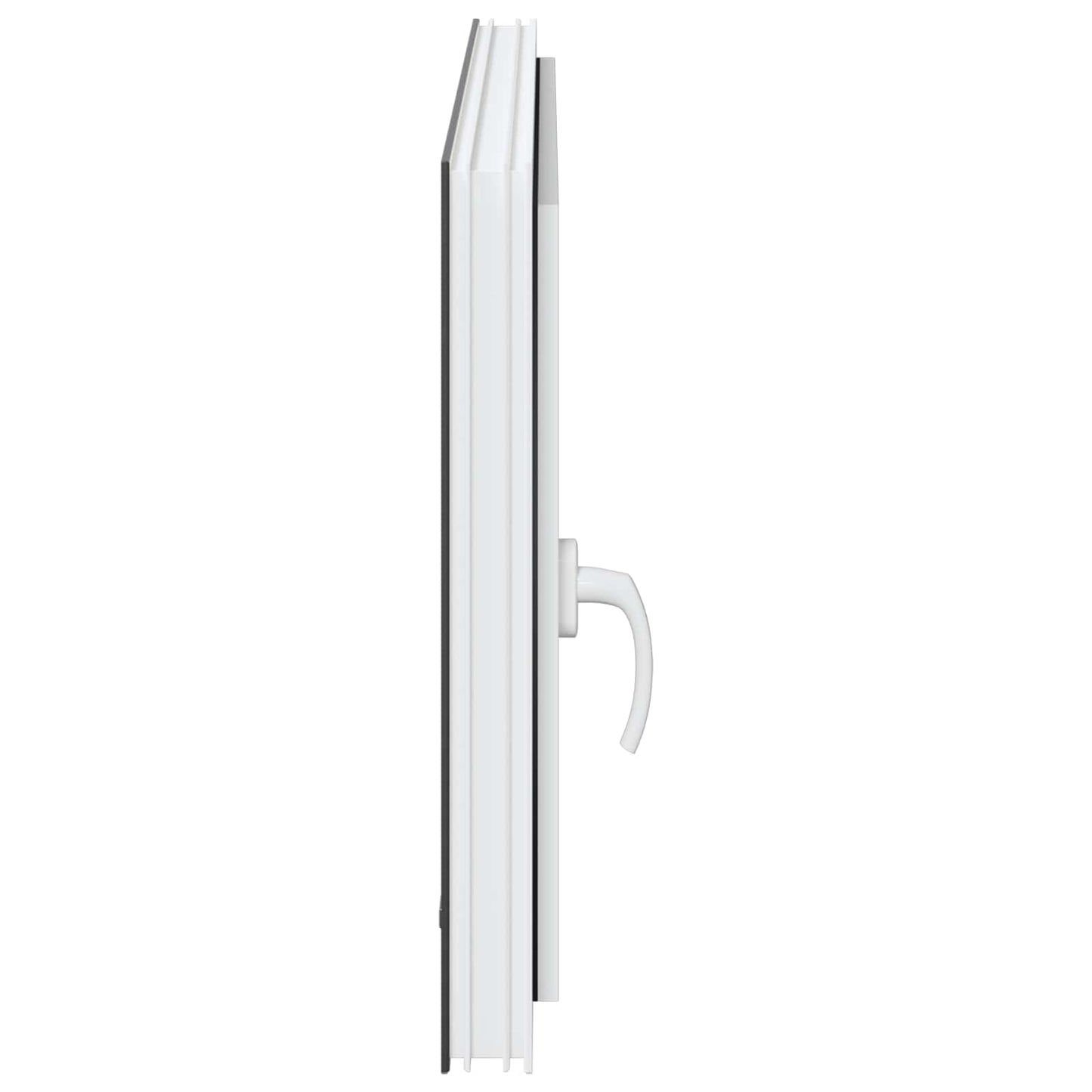 Kjølevindu RISOR 100 x 70 cm PVC og glass Antrasitt