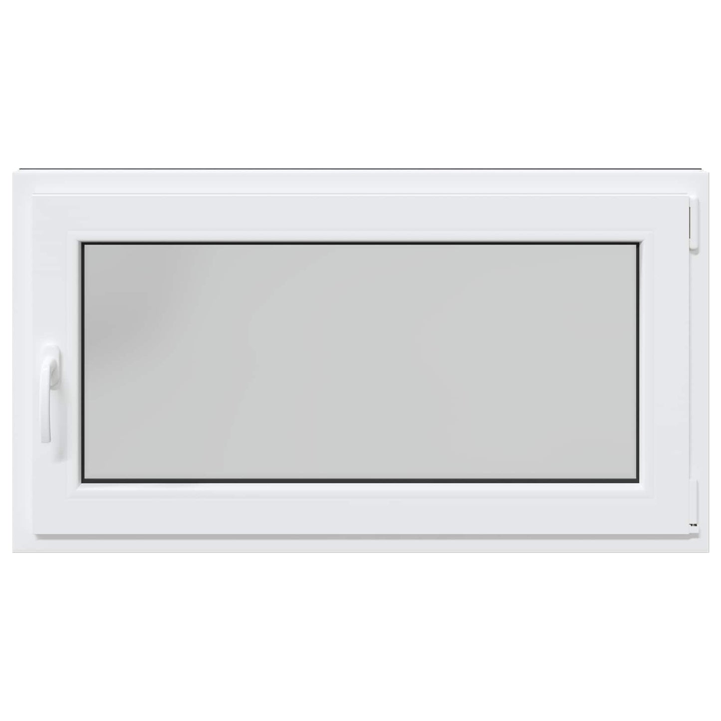 Kjølevindu RISOR 110 x 50 cm PVC og glass Antrasitt