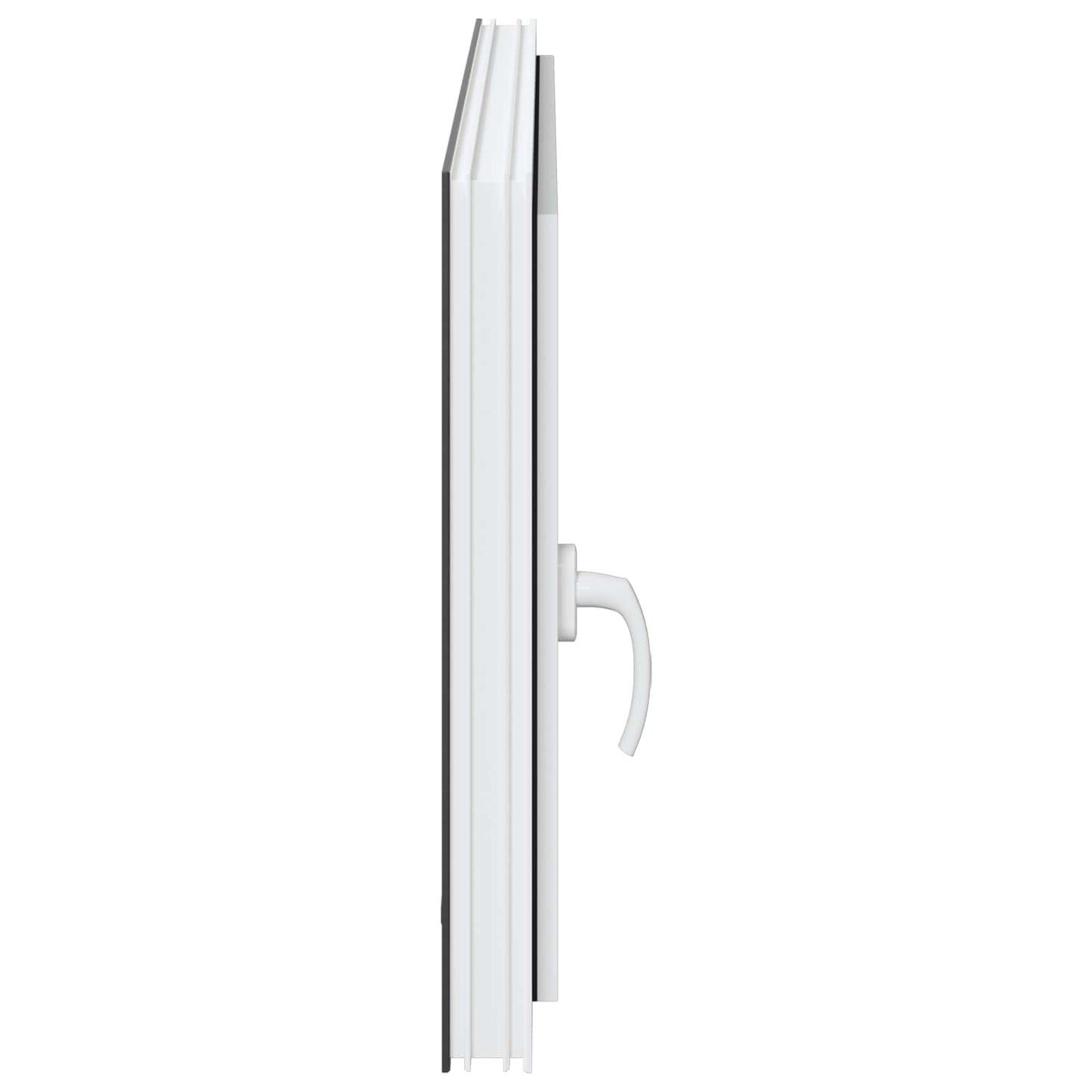 Kjølevindu RISOR 110 x 50 cm PVC og glass Antrasitt