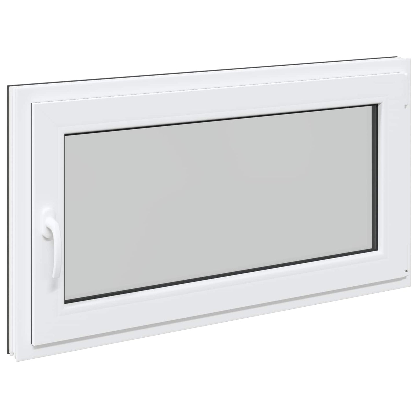 Kjølevindu RISOR 120 x 60 cm PVC og glass Antrasitt