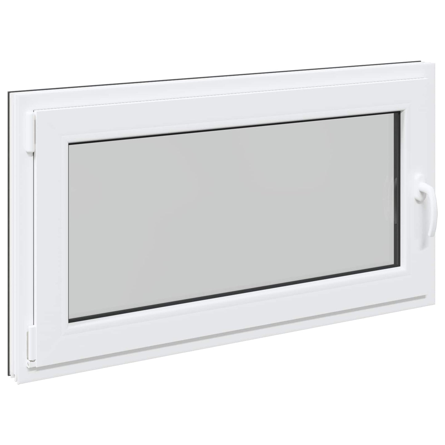 Kjølevindu RISOR 120 x 60 cm PVC og glass Antrasitt