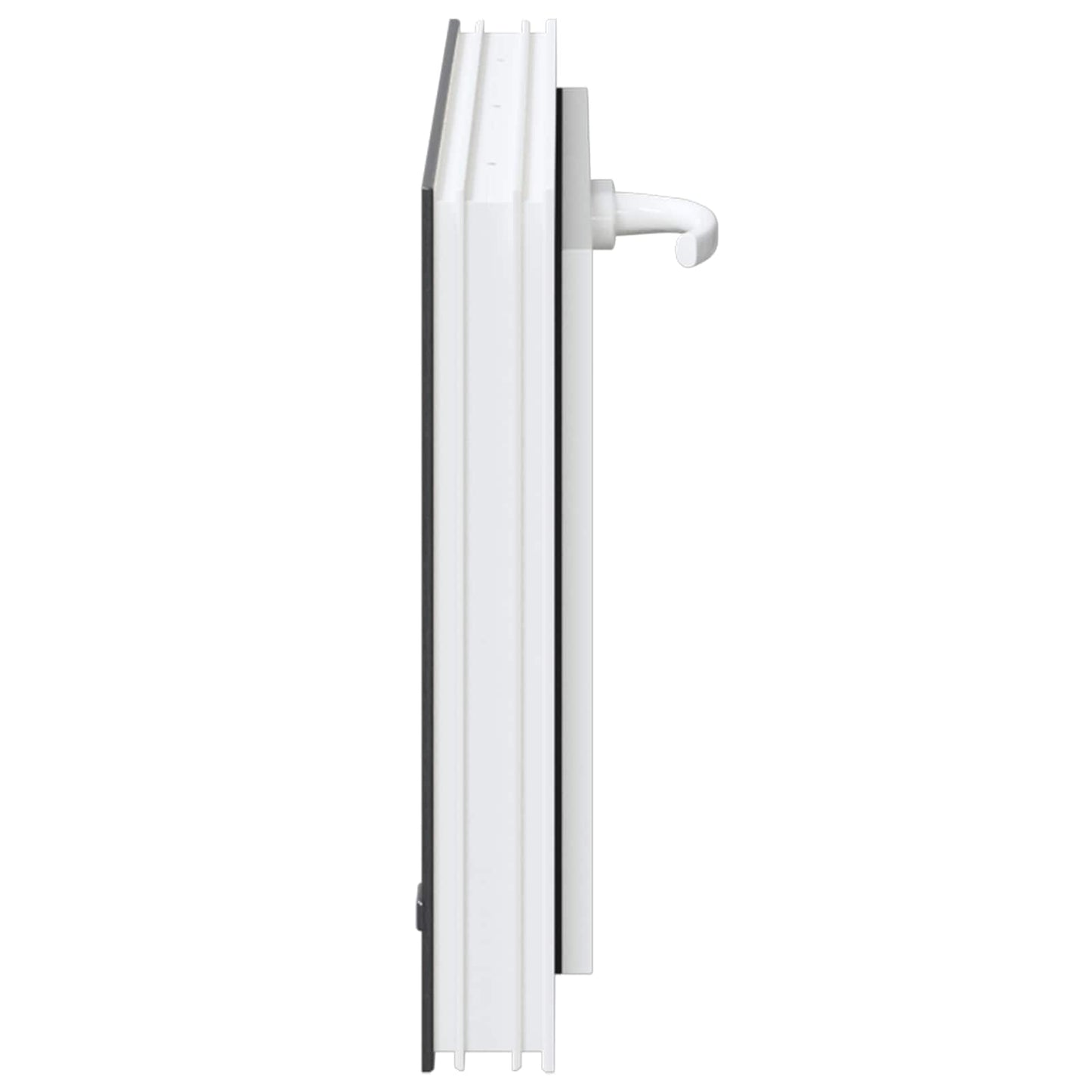Kjølevindu RISOR 60 x 40 cm PVC og glass Antrasitt