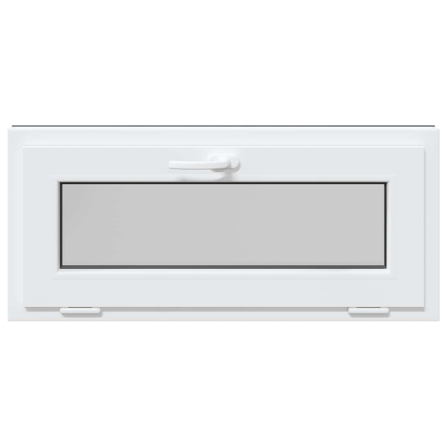 Kjølevindu RISOR 90 x 40 cm PVC og glass Antrasitt