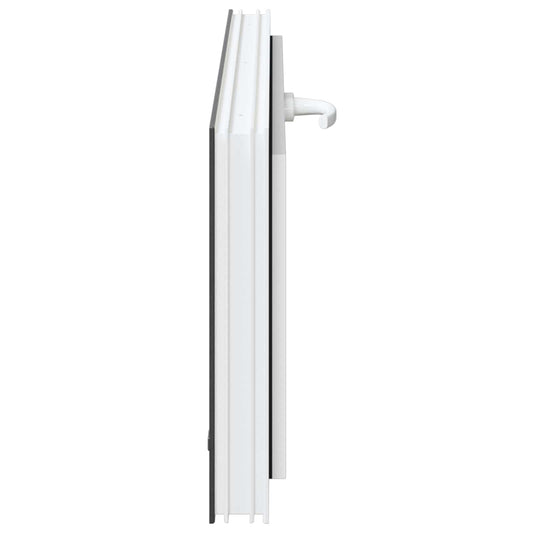 Kjølevindu RISOR 100 x 40 cm PVC og glass Antrasitt