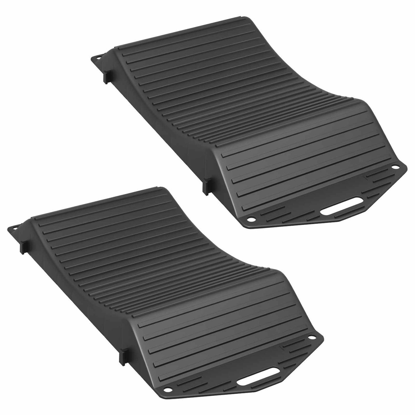 Dekkbeskyttere 2 stk. Svart 44 x 20 x 4 cm PP