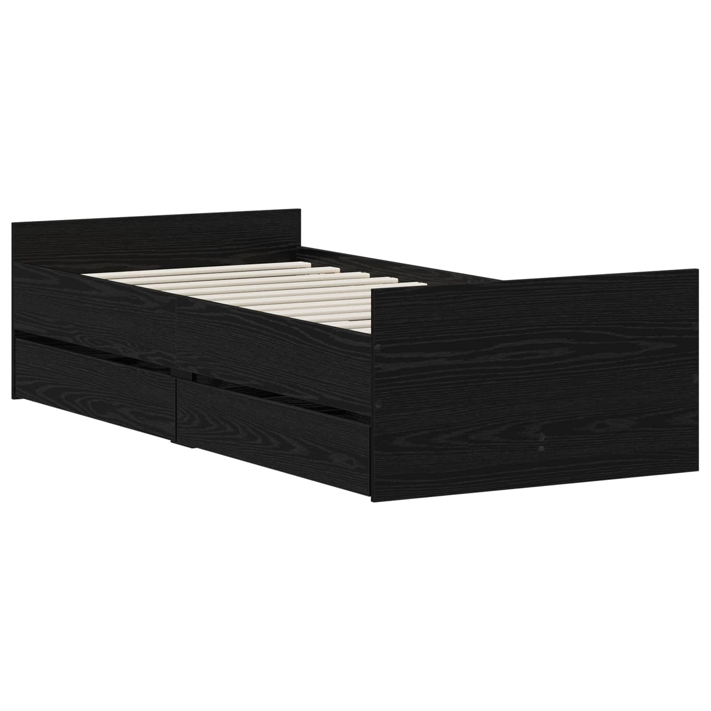 Sengestamme Svart eik 90 x 200 cm Konstruert tre